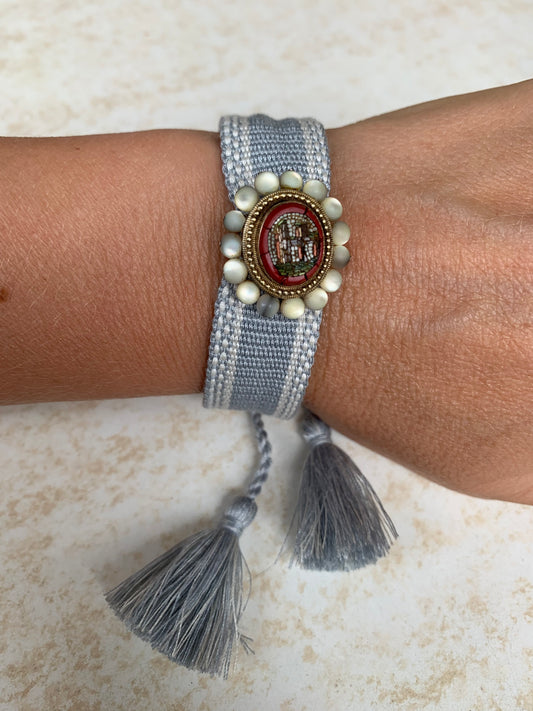 Bracelet with micromosaic.