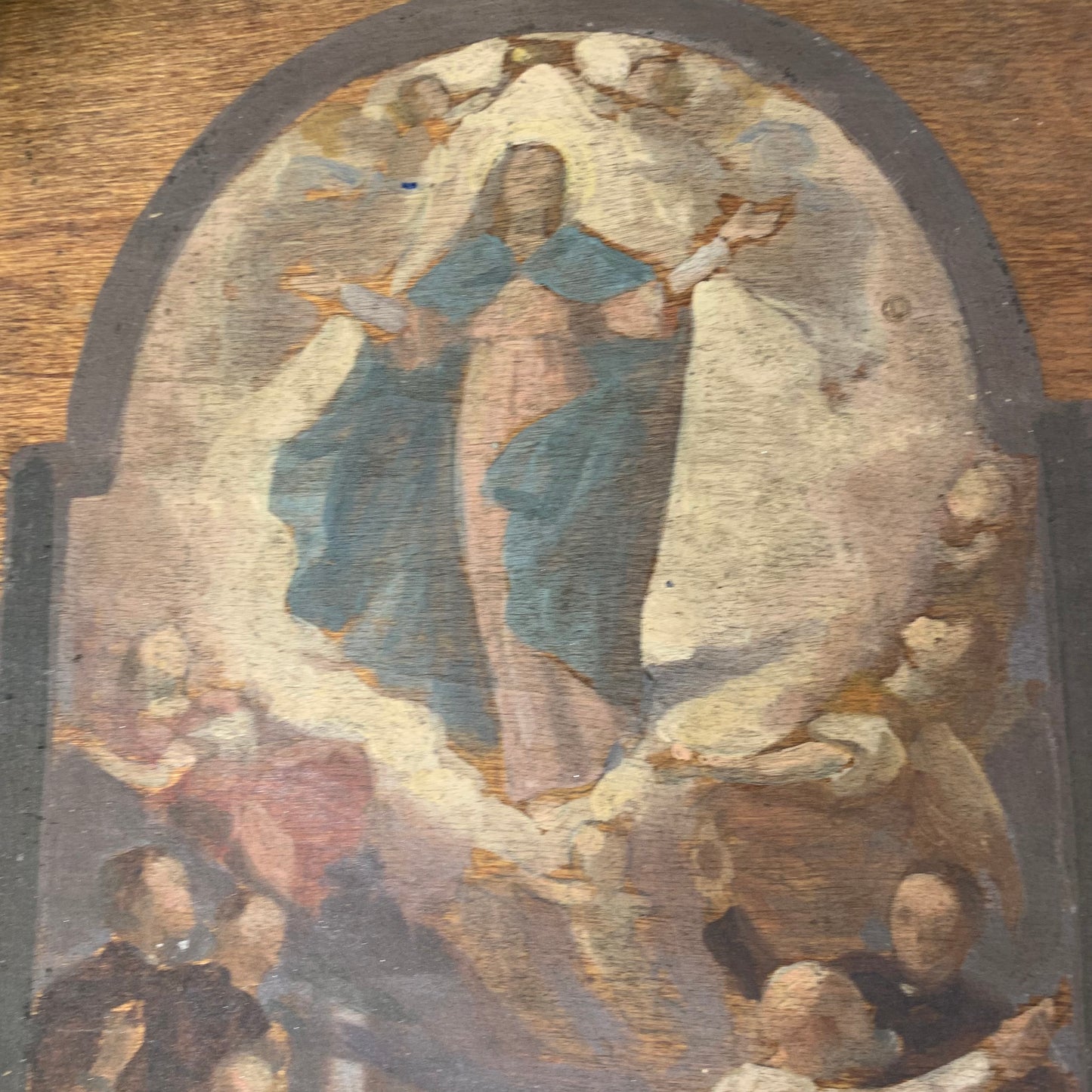 Preparatory sketch for a painting of “Assumption of Mary with Saints”.