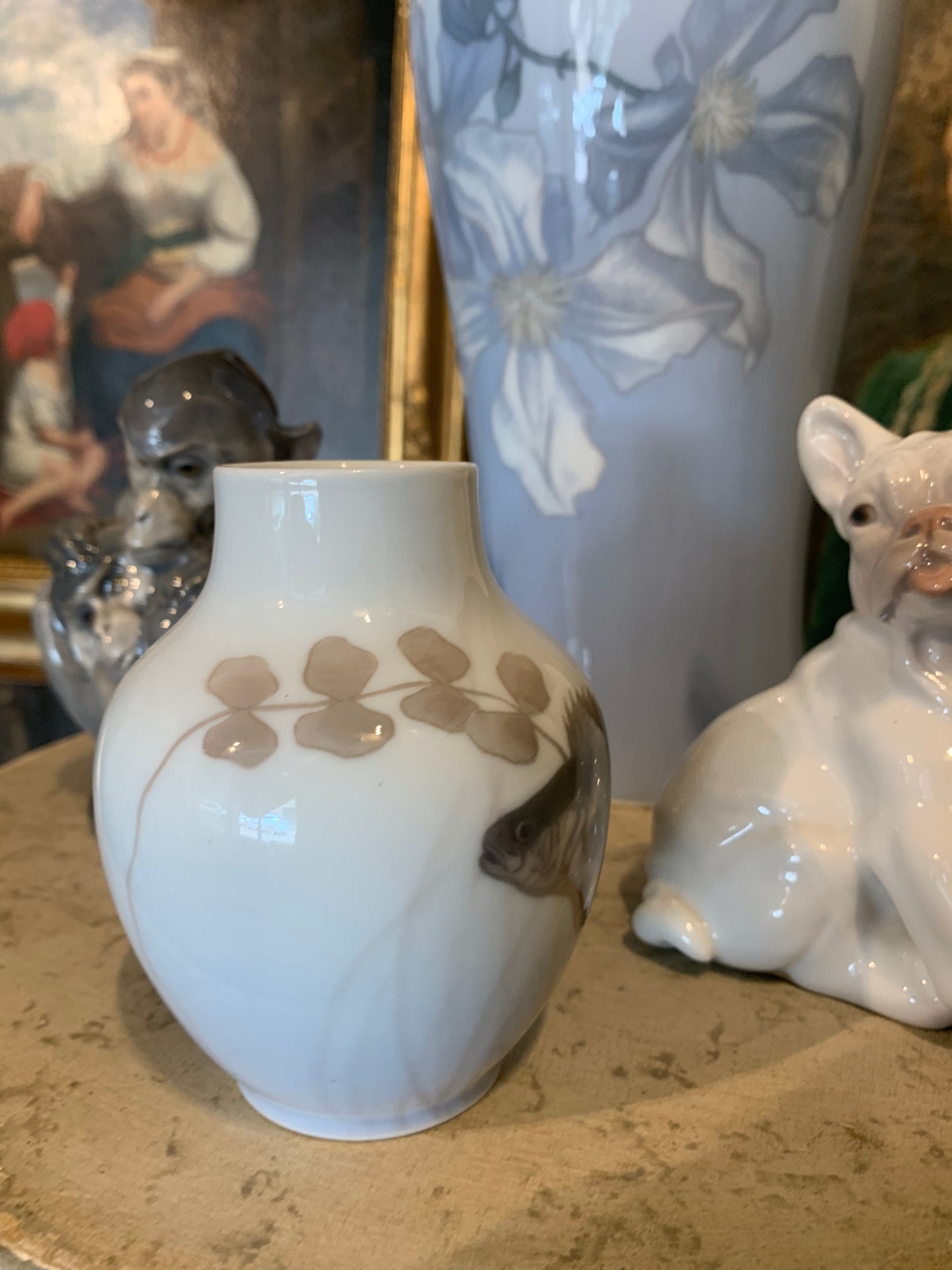 Royal Copenhagen Art Nouveau small vase. Circa 1900