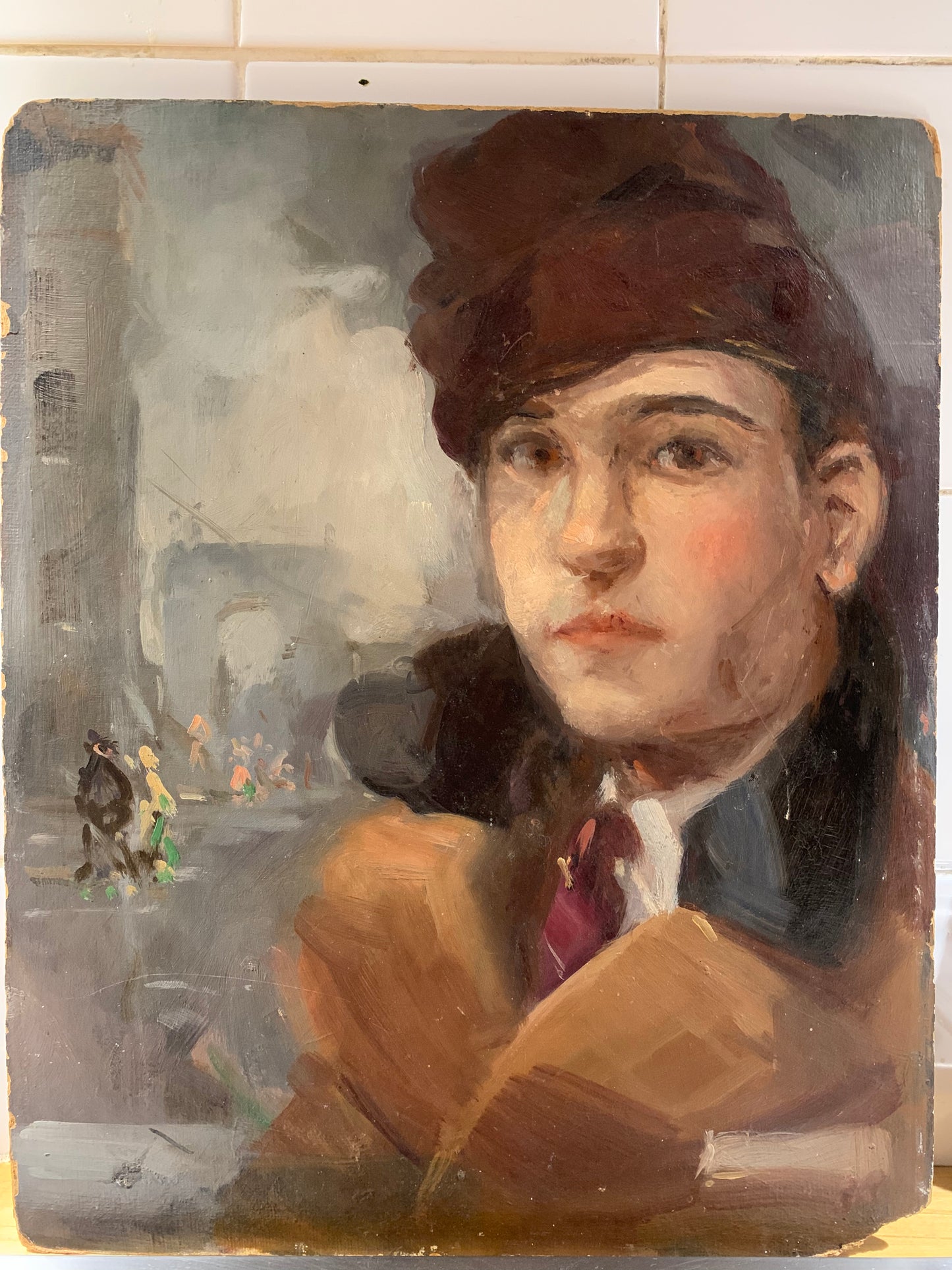 Circa 1930 portrate of young men in Paris.
