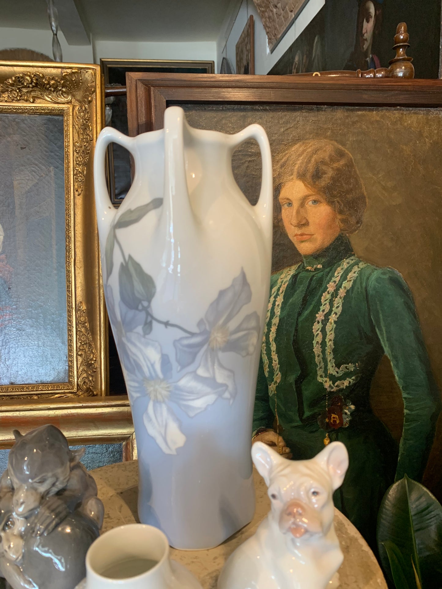 Royal Copenhagen Art Nouveau small vase. Circa 1900