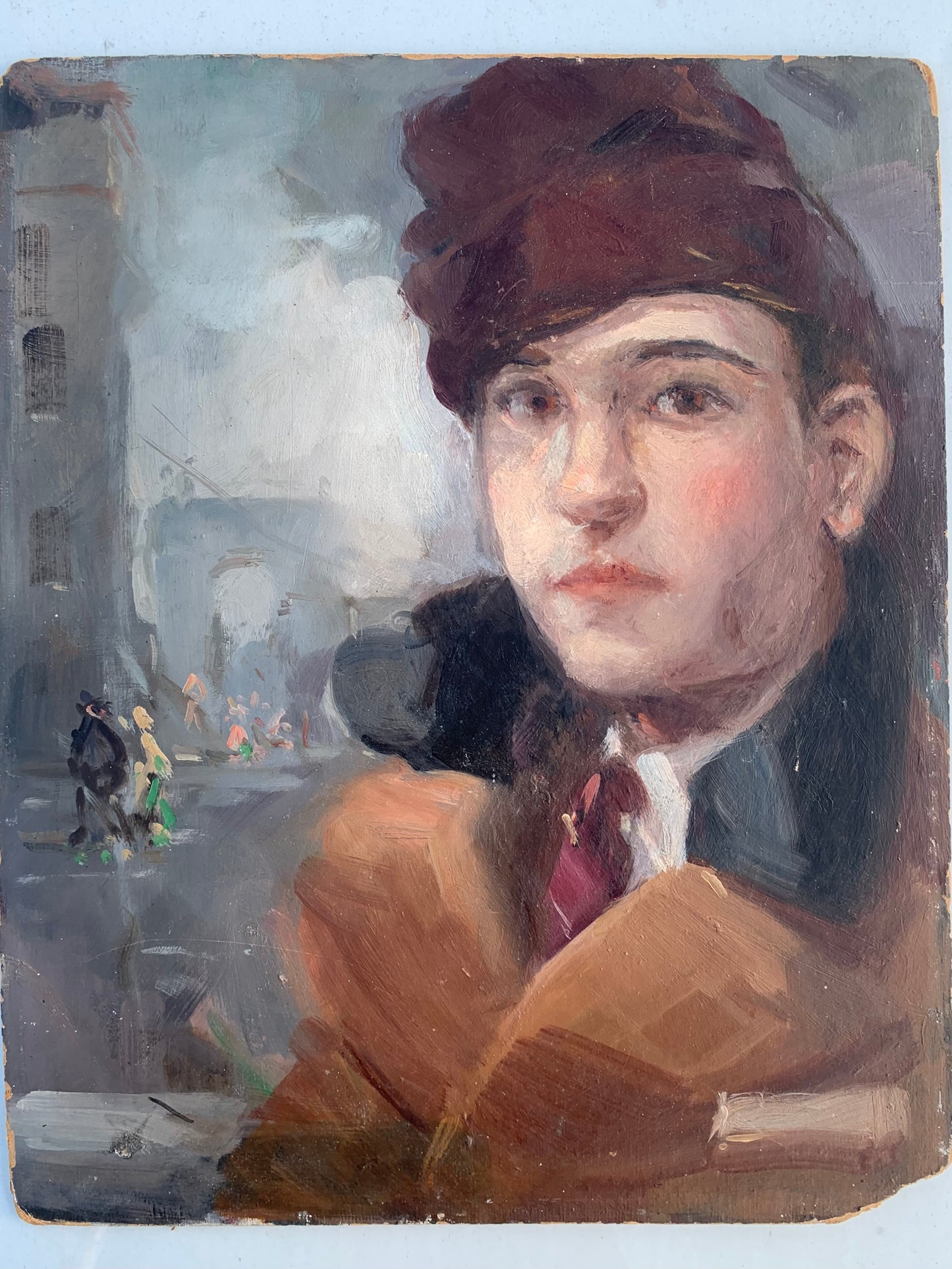 Circa 1930 portrate of young men in Paris.