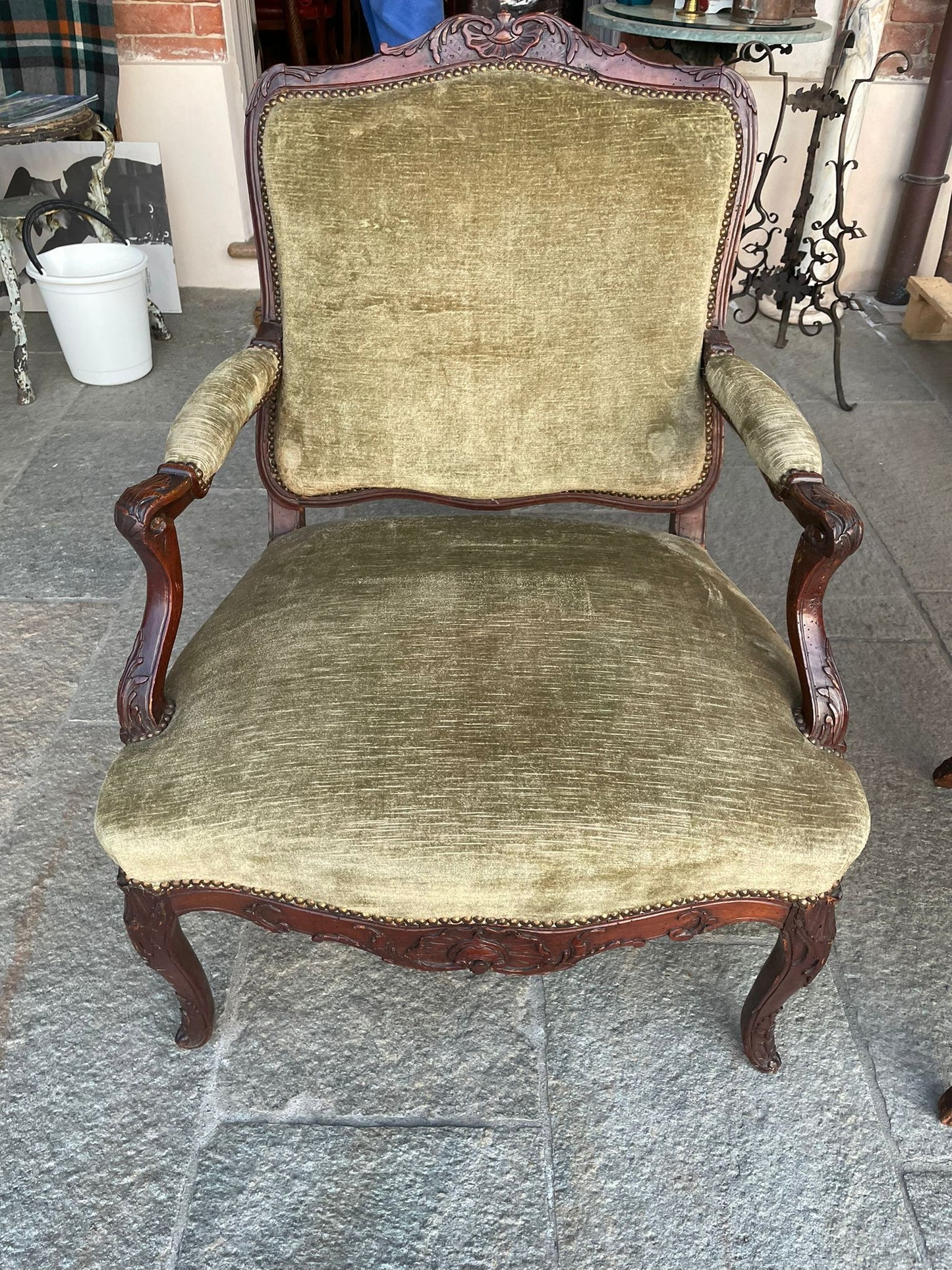 Pai of french XVIII century of armchairs.