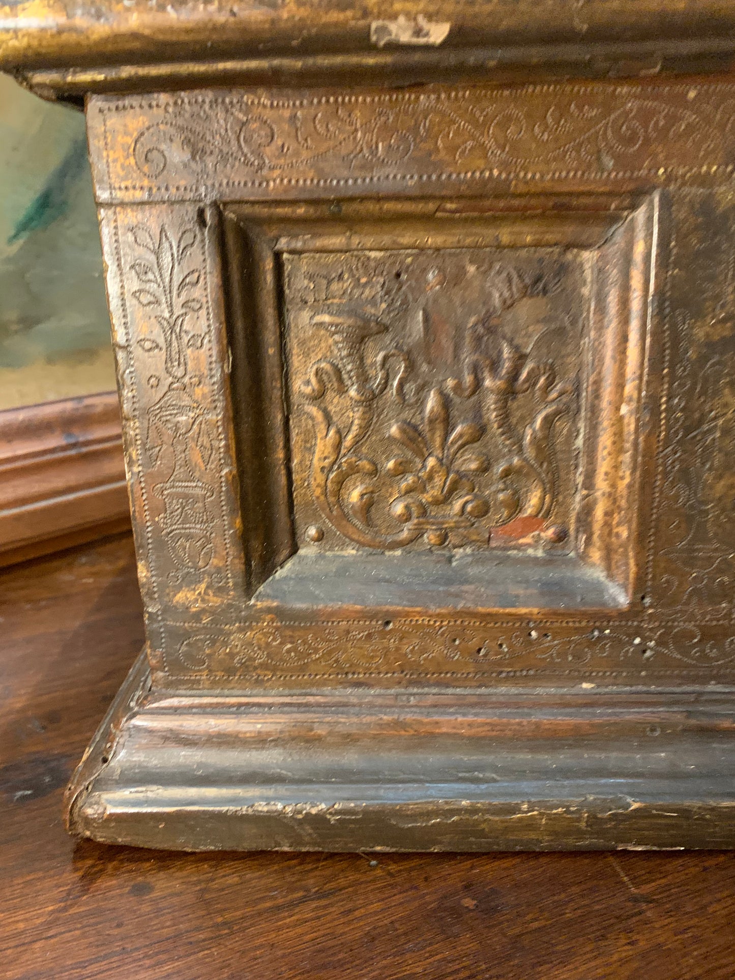 Renaissance-style casket with later period workmanship.