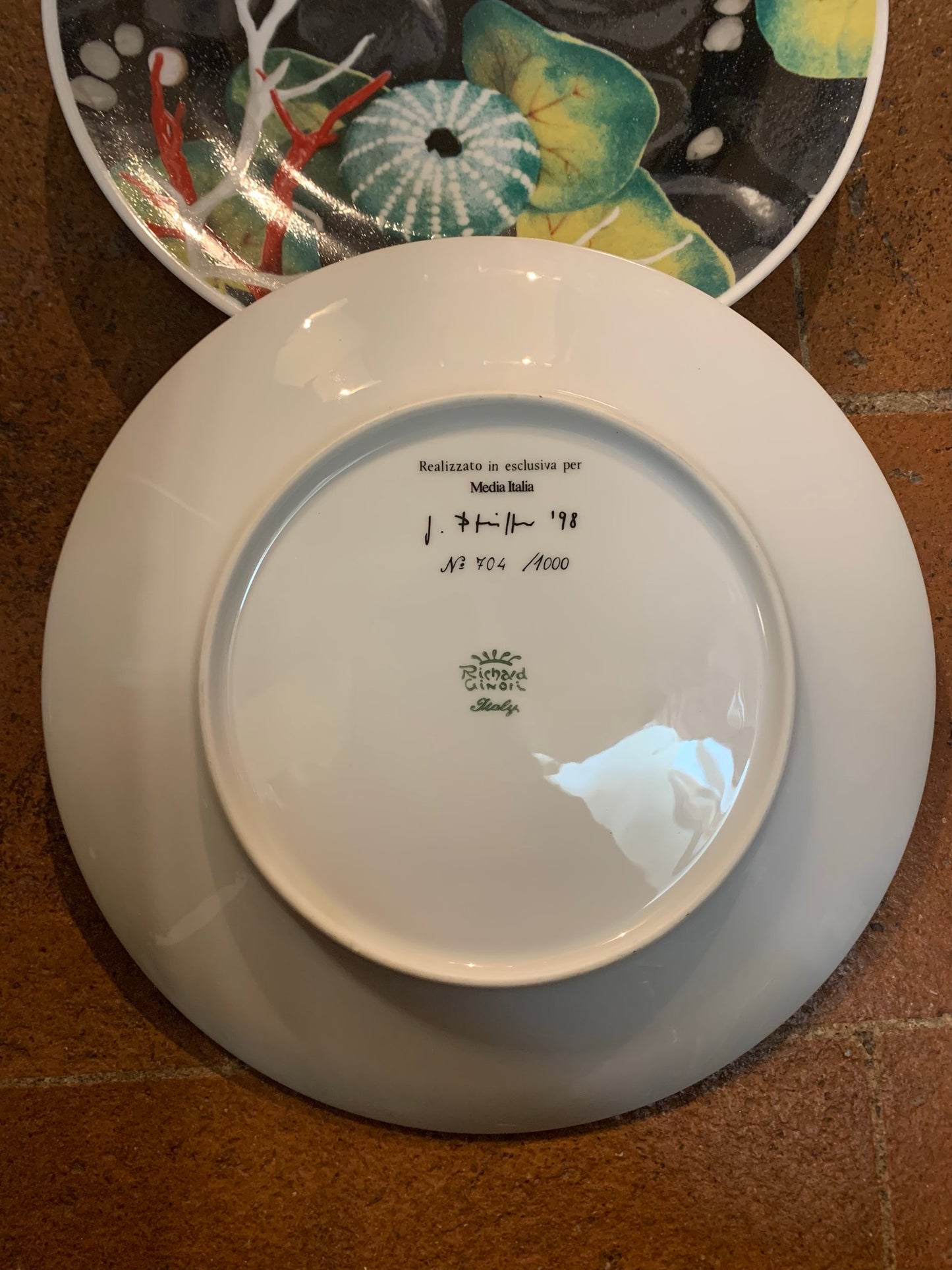 Set of 3 plates. Giuseppe Verdi series. Ginori for Media Italia.