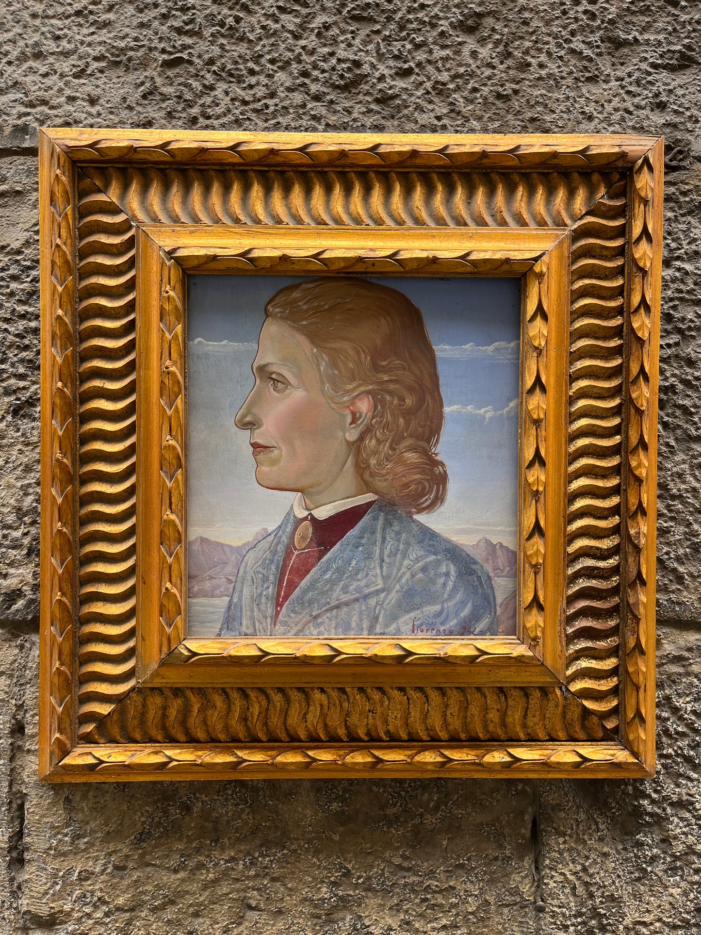 Moglie del falsario senese Icilio Joni, ritratta dal figlio Fiorenzo, datata 1942