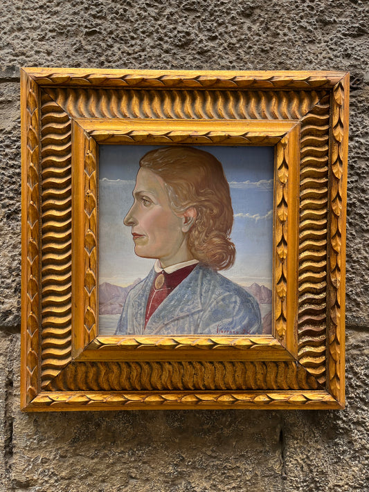 Moglie del falsario senese Icilio Joni, ritratta dal figlio Fiorenzo, datata 1942