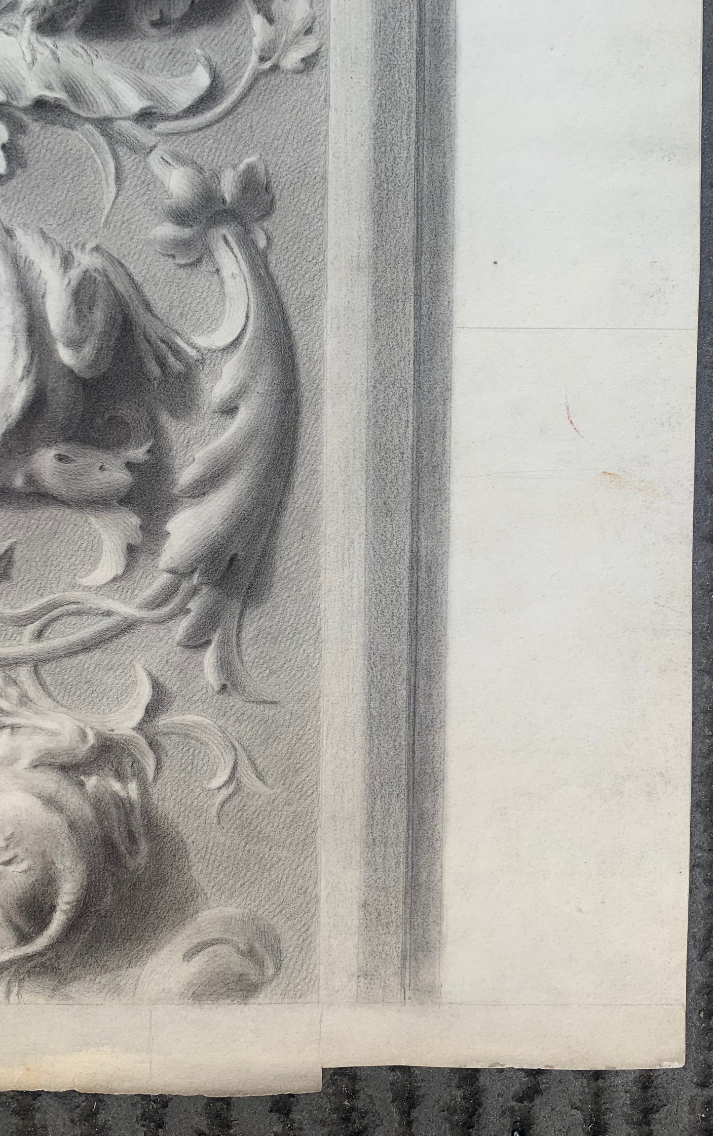 Academic Study of a Plaster Frieze: Grotesques, Dragons, and Birds, 1864