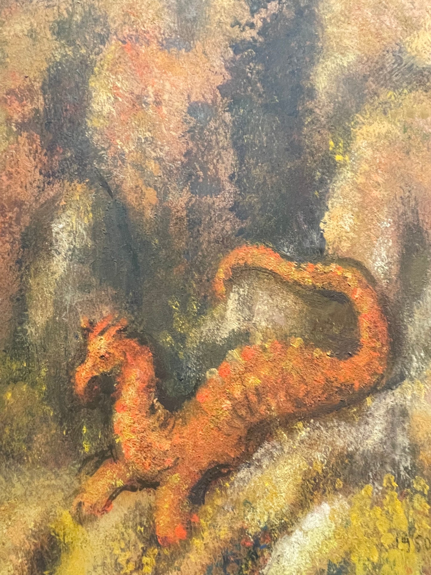 Bartolomeo Butori, Lucca, Tema mitico con drago, 1950