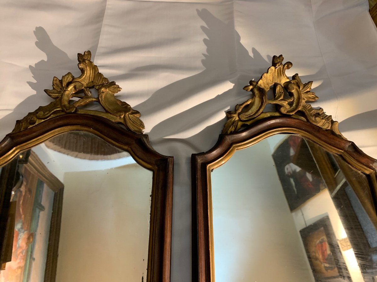 Tuo Venetian Mirrors From 1770 Circa