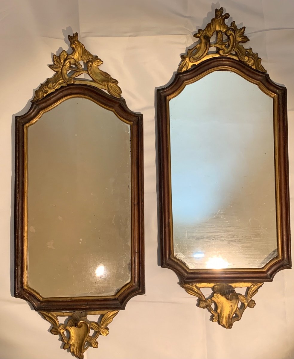 Tuo Venetian Mirrors From 1770 Circa