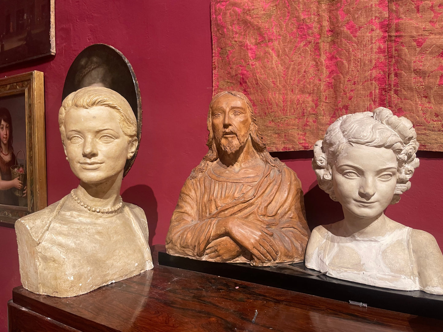 Busto In Gesso Di Grace Kelly, Louis Botinelly, Marsiglia, Art Déco, 1957