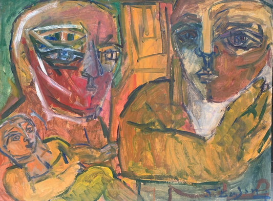 Patrick Boudon. Inner Family. Post-war Expressionism. 1970s.