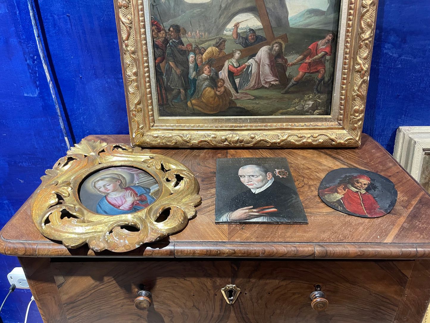 Christ Carrying the Cross with Saint Veronica – Flemish School, late 17th / early 18th century