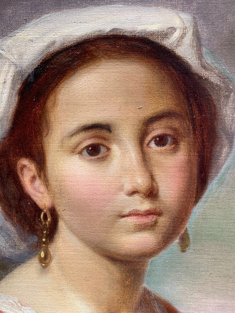 Portrait Of A Young Italian Woman In Traditional Ciociara Costume, Mid-19th Century.