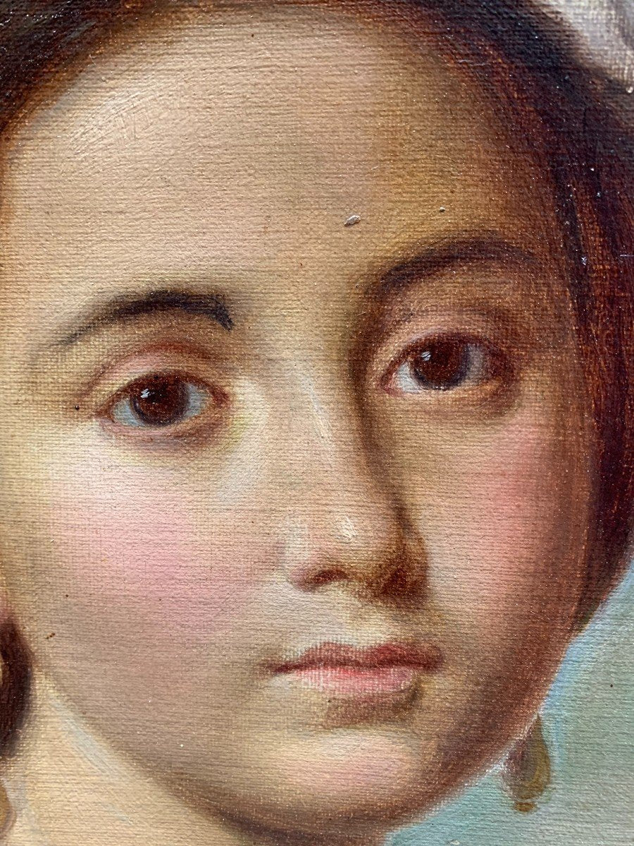 Portrait Of A Young Italian Woman In Traditional Ciociara Costume, Mid-19th Century.