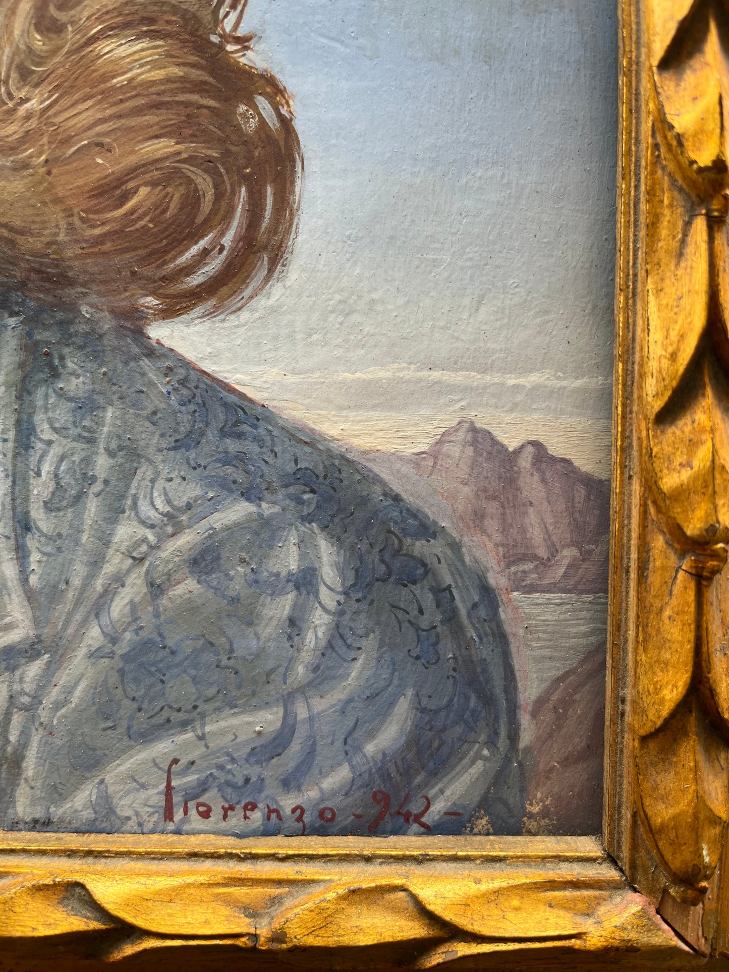 Moglie del falsario senese Icilio Joni, ritratta dal figlio Fiorenzo, datata 1942