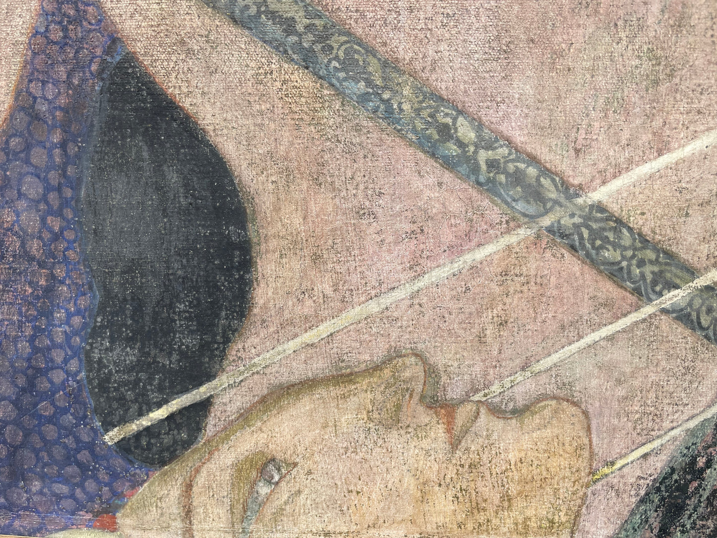 Vladimir Polunin (1880–1957) – Frammento teatrale e figura femminile, dipinto sui due lati