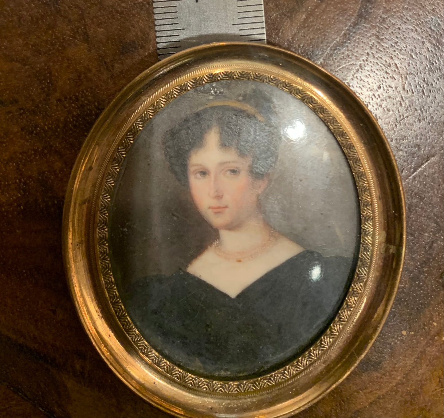 Portrait Of A Lady With Front Curls And Diadem, Circa 1820