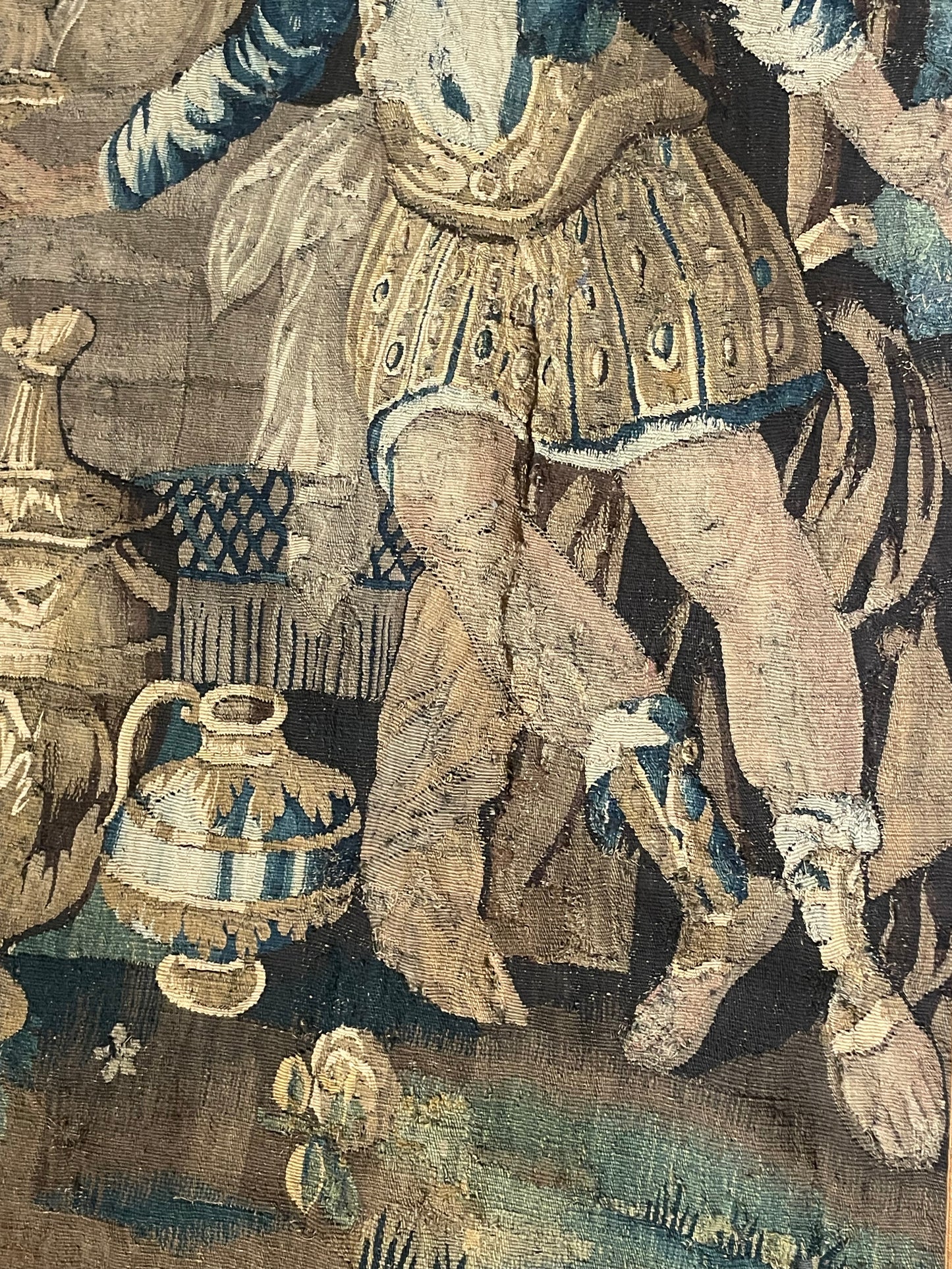 Tapestry of Aubusson with the Banquet of Cleopatra, second half of the 17th cent. Cm 240x200