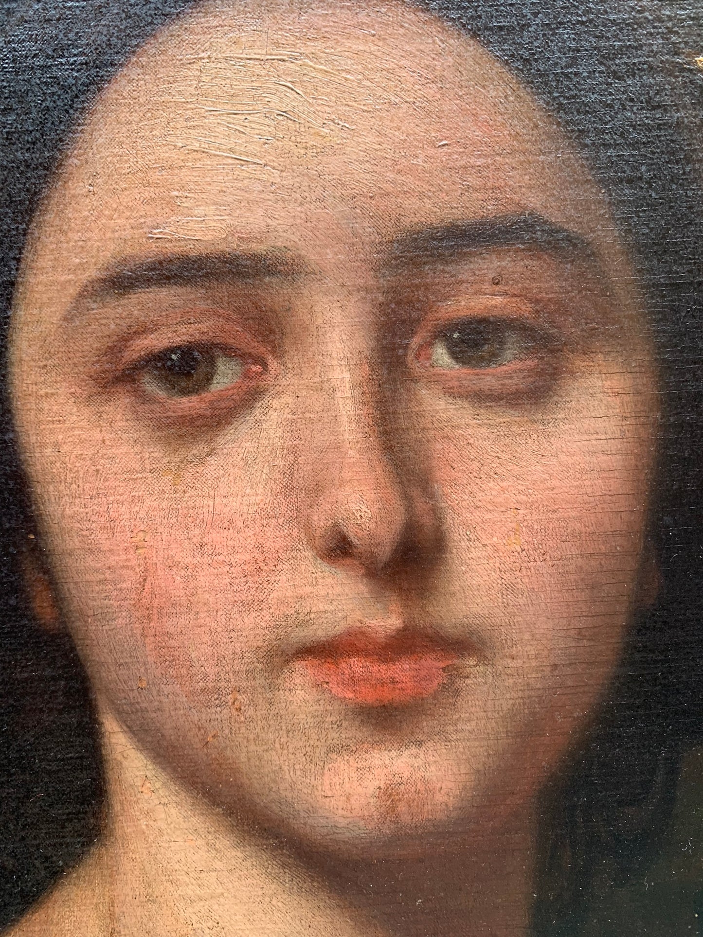 Portrait of a young girl. Circa 1860. Entourage of Amaury-Duval. French school