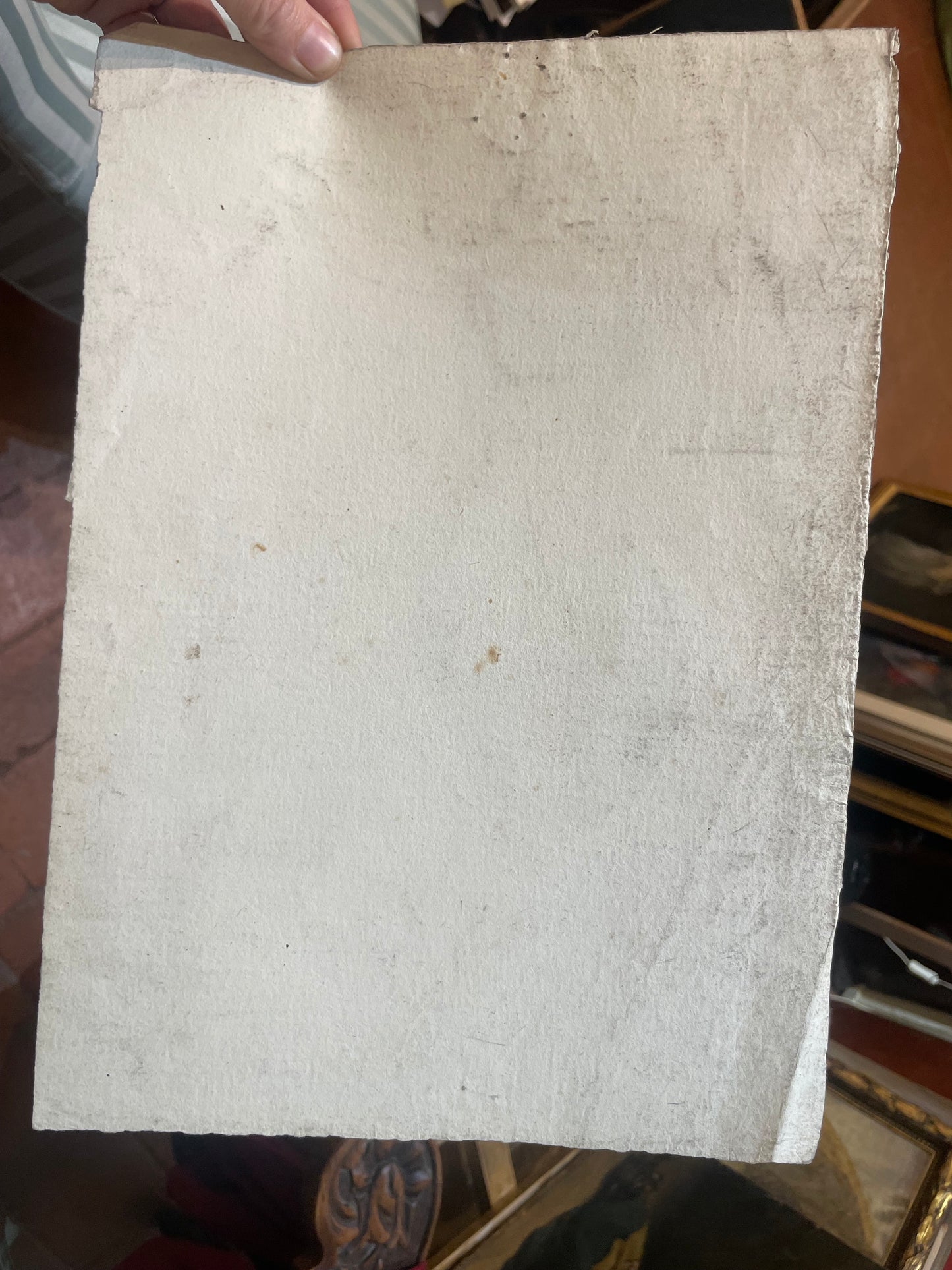 Academic Study of Hands Holding a Staff, Tuscan School, 32 × 23 cm