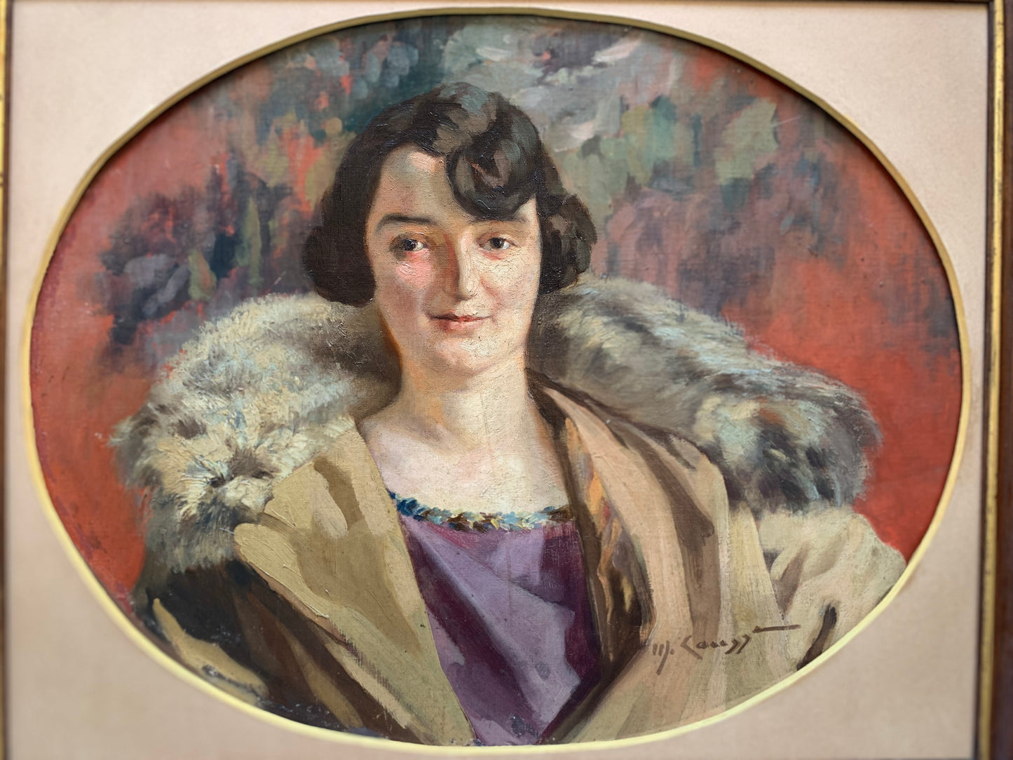 Art Nouveau Portrait of Lady. Circa 1920.