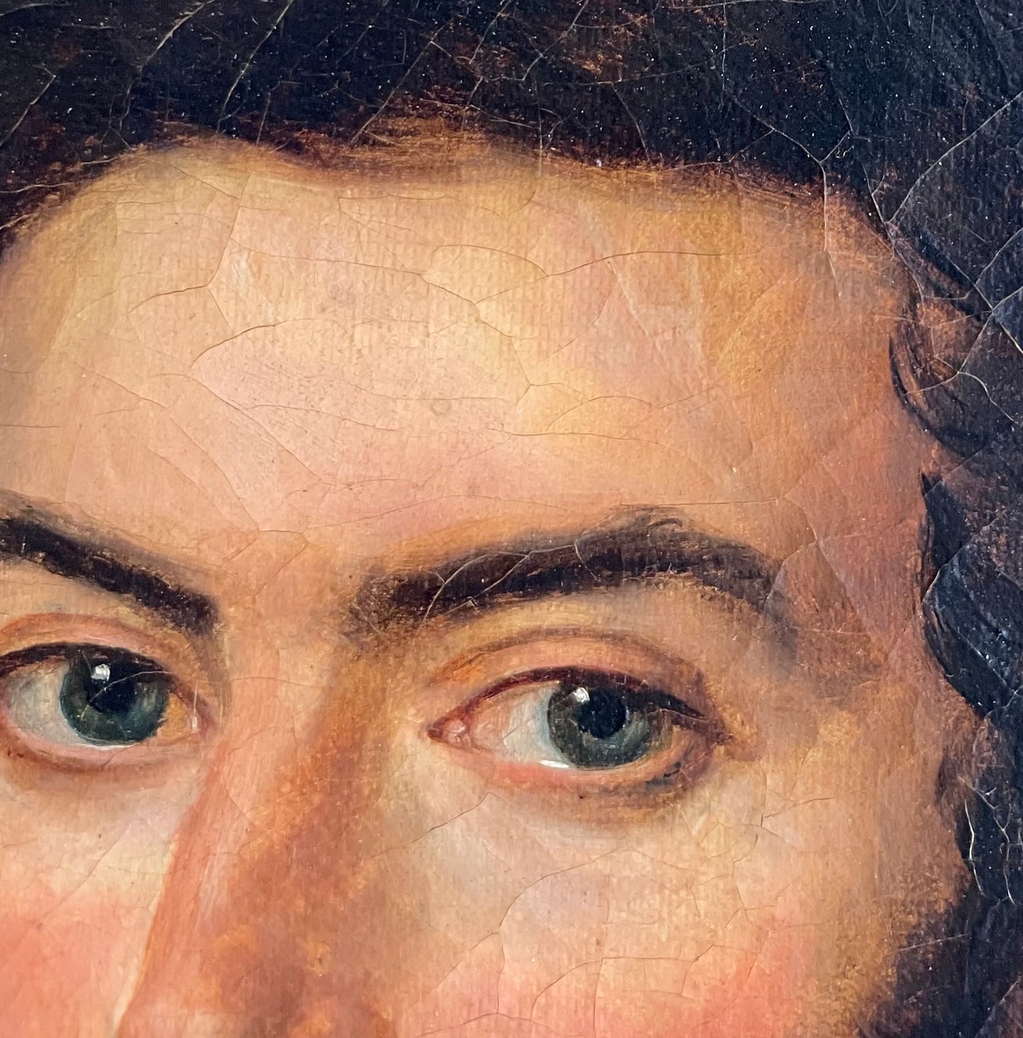 Ritratto d'uomo – Olio su tela firmato "Castin" e datato 1838, in cornice d'epoca
