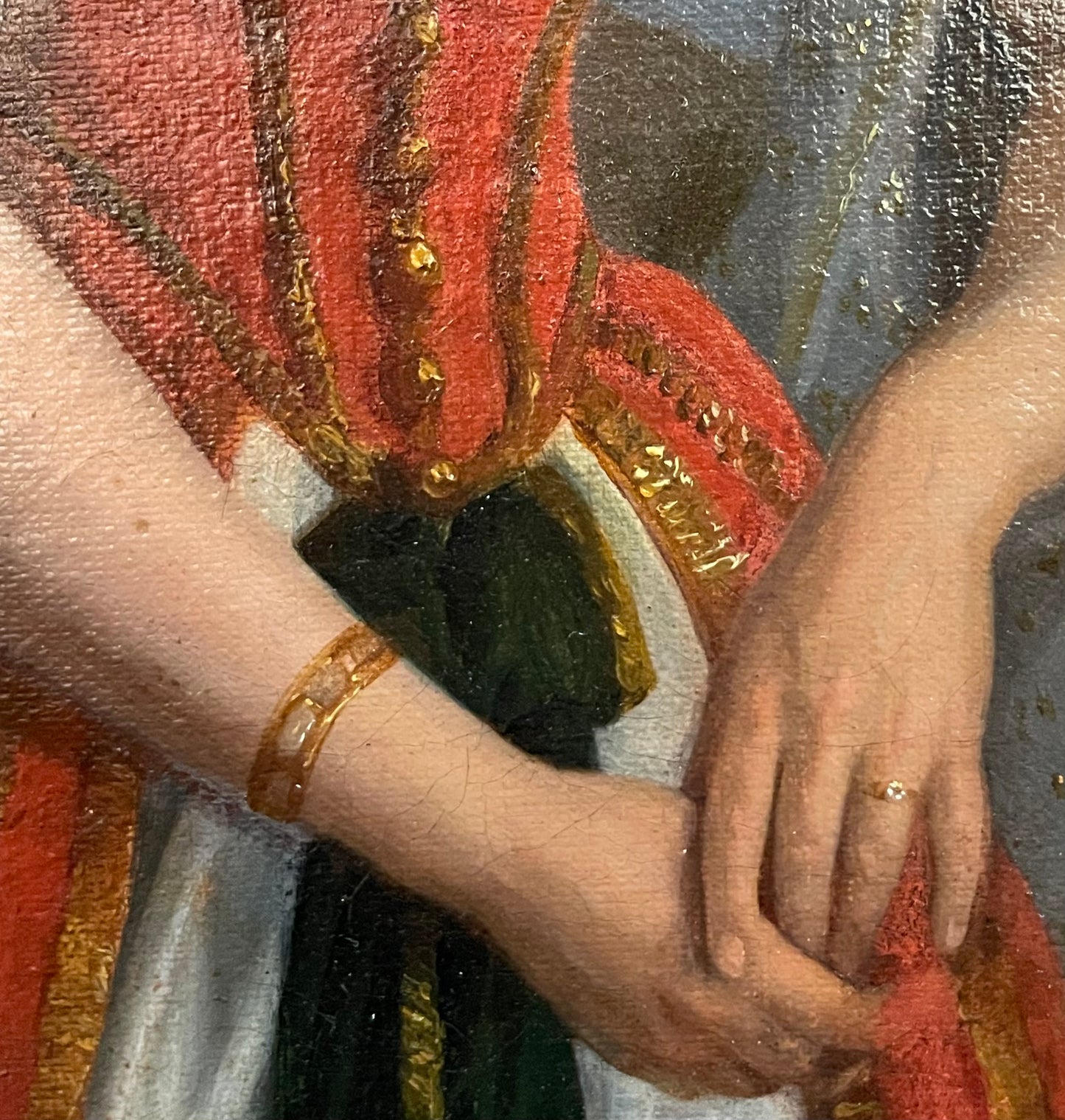 Romantic Portrait of a Woman in Oriental Dress among Greek Ruins, ca. 1840