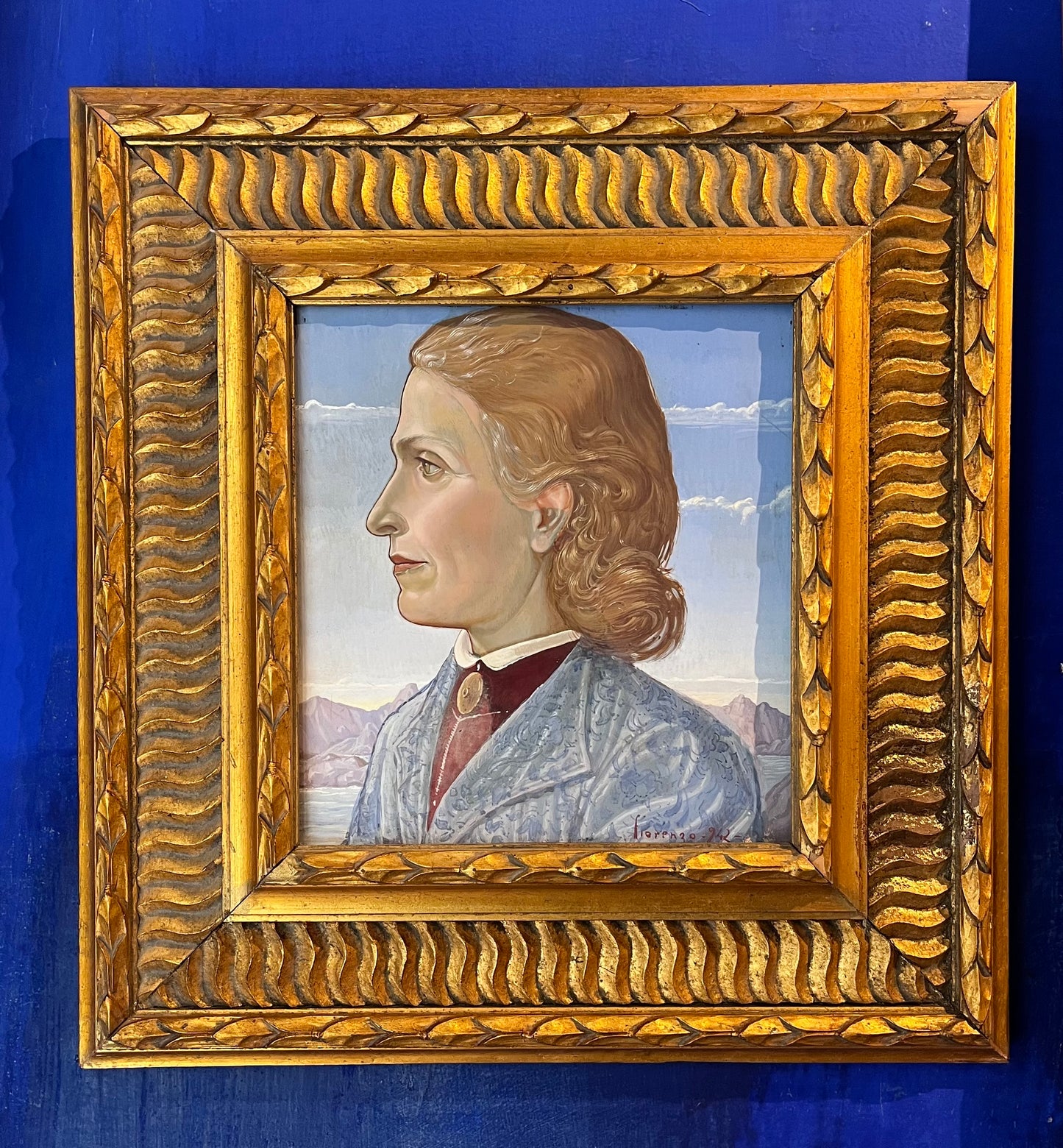 Moglie del falsario senese Icilio Joni, ritratta dal figlio Fiorenzo, datata 1942