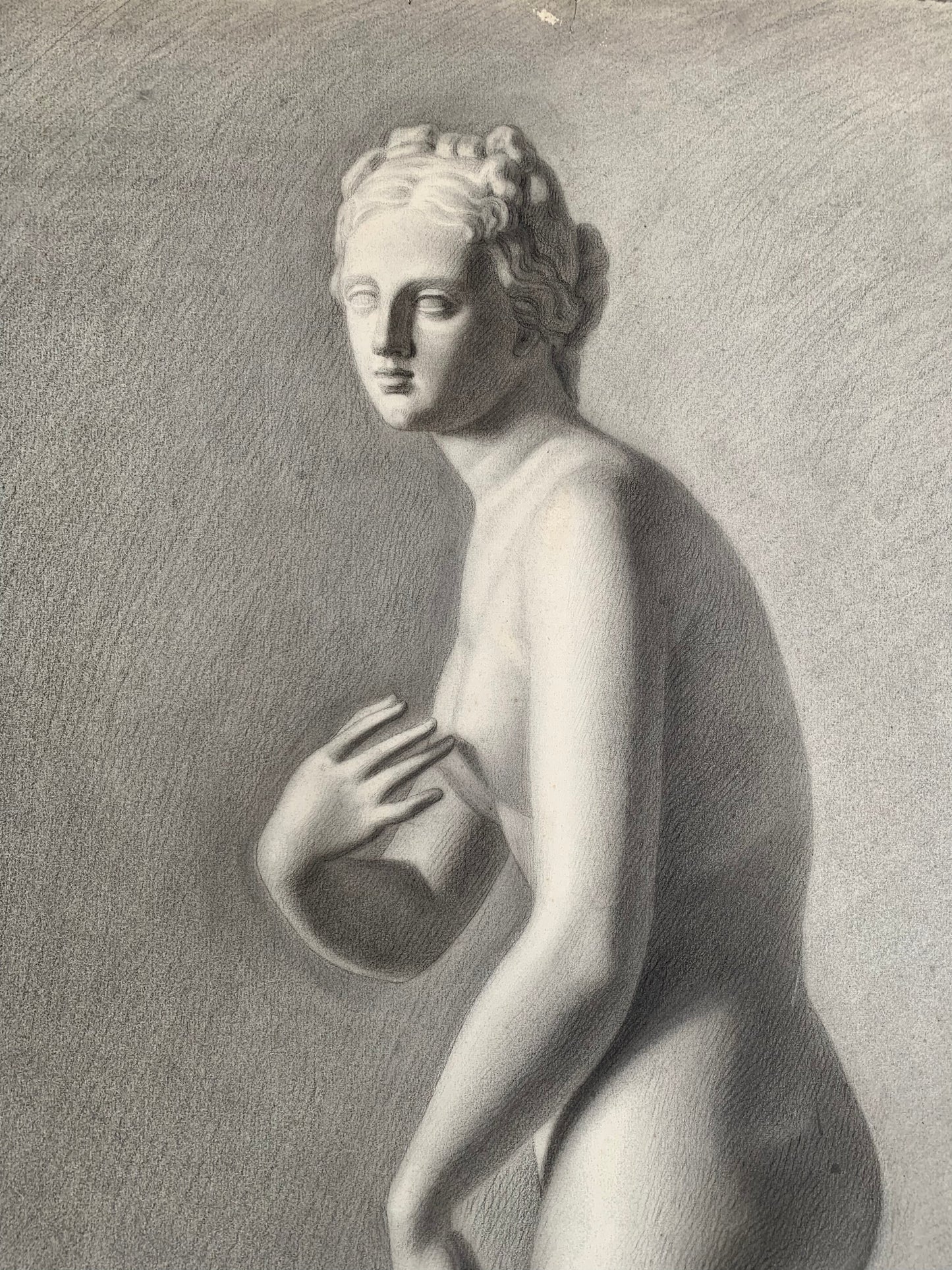 Venus of Medici. Italian Academic Drawing. XIX century