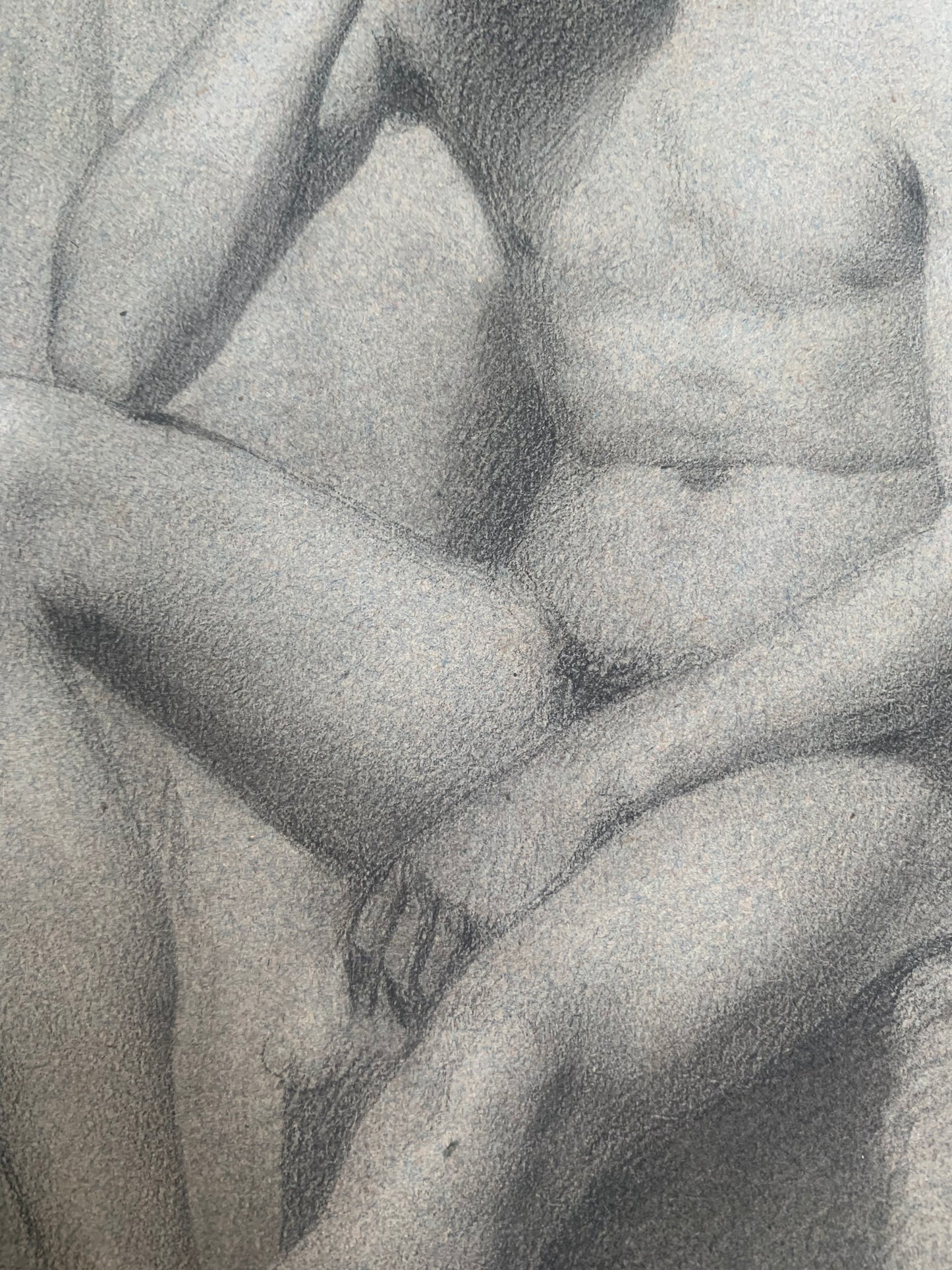 Academic Study Of Male Nude. Second Half Of XIX Century
