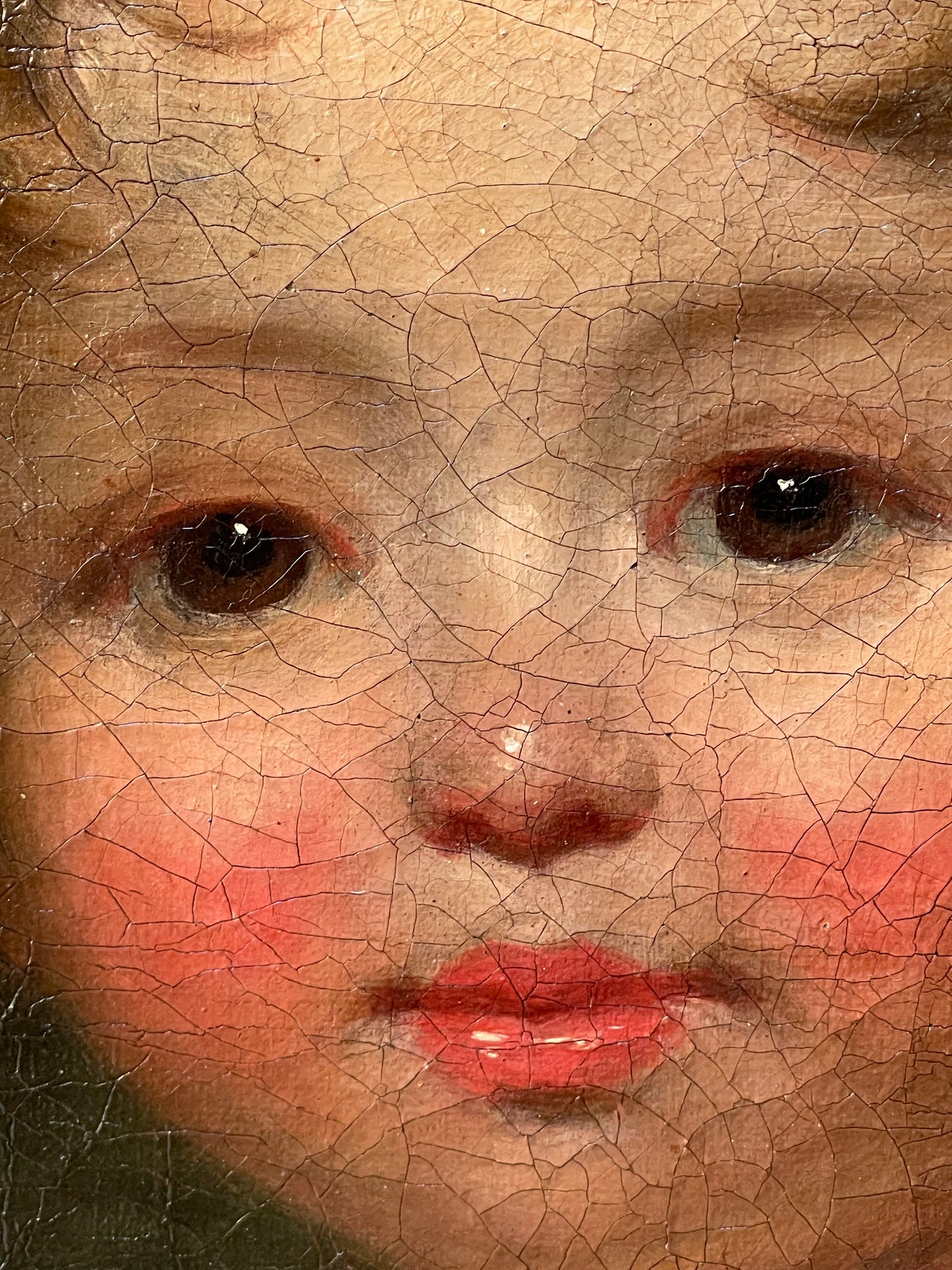 Ritratto di madre e figlio, scuola inglese, Regency 1815-1820, firmato James Green