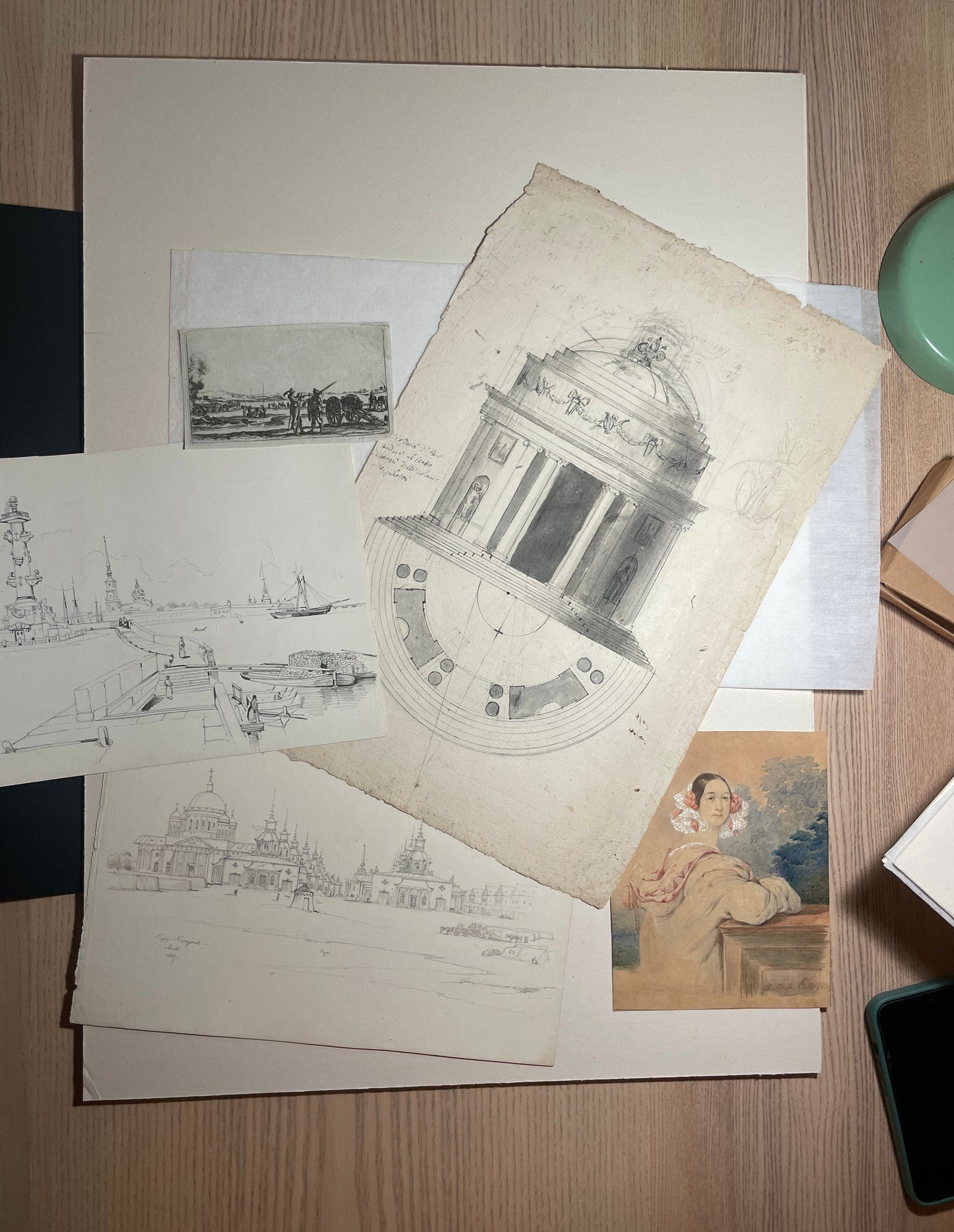 Onofrio Boni (Cortona, 1739 – Firenze, 1815)
Progetto per edificio rotondo destinato al gruppo della Niobe, Firenze, circa 1773