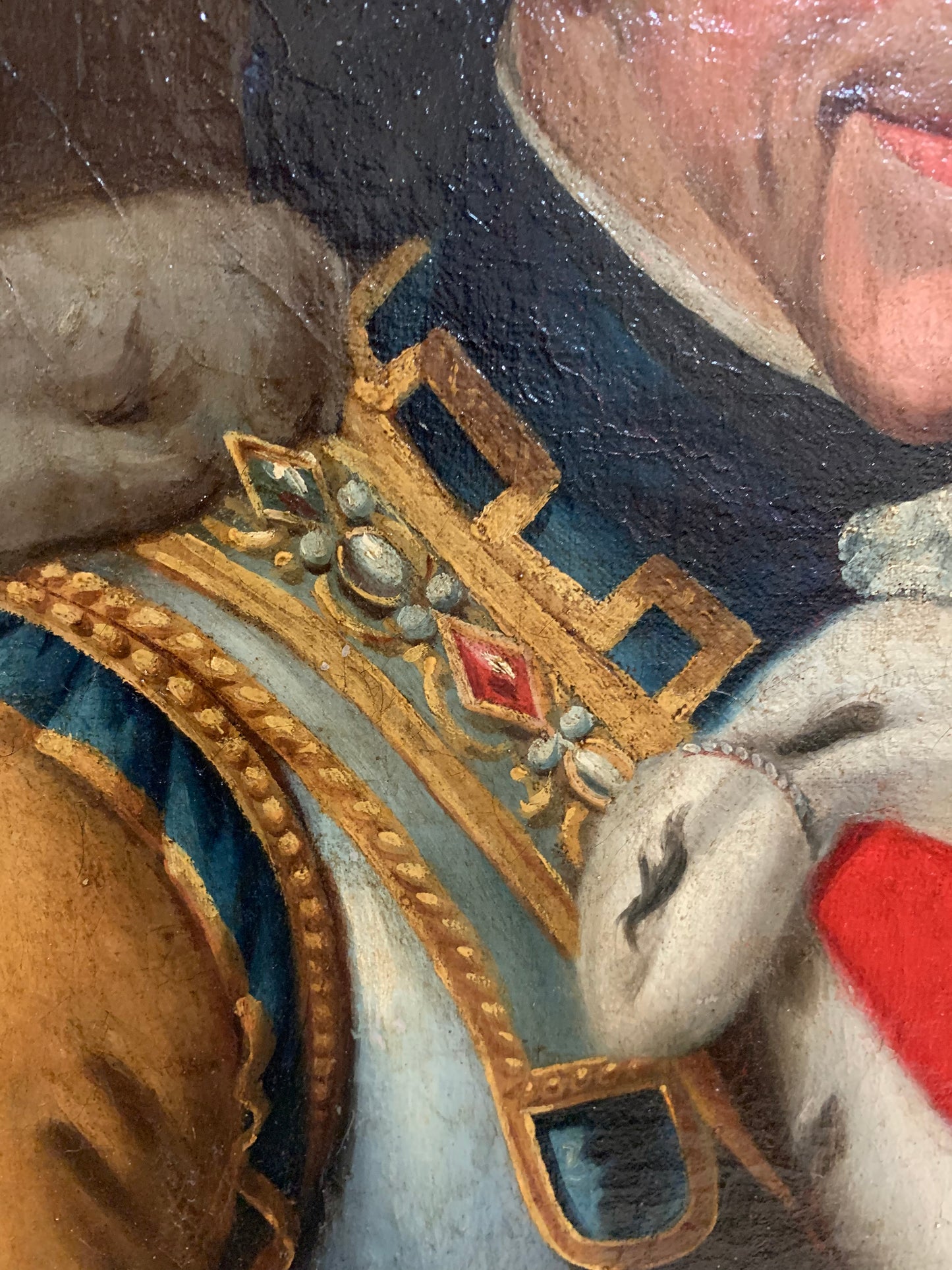 Portrait of King of Sardinia Vittorio Amedeo III of Savoy. Entourage of Giuseppe Panelalbo.