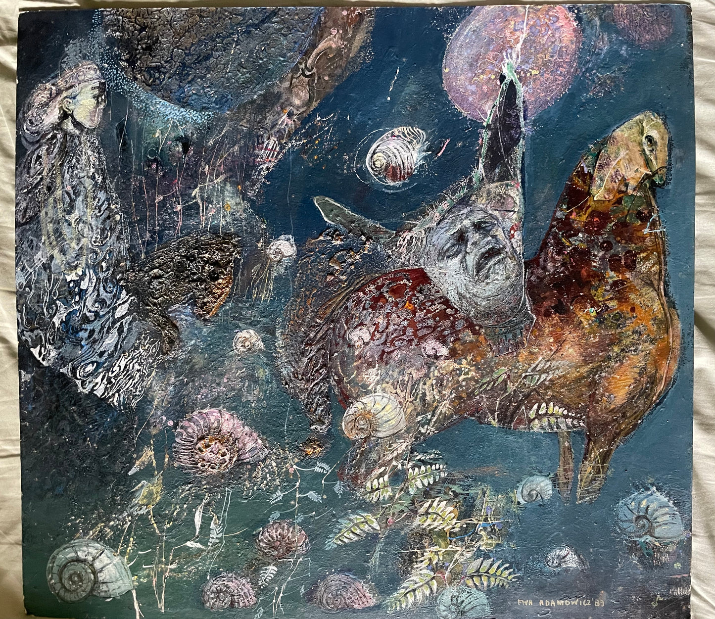 Ewa Adamowicz, Metamorfosi di centauro in un paesaggio fossile, Polonia, 1989