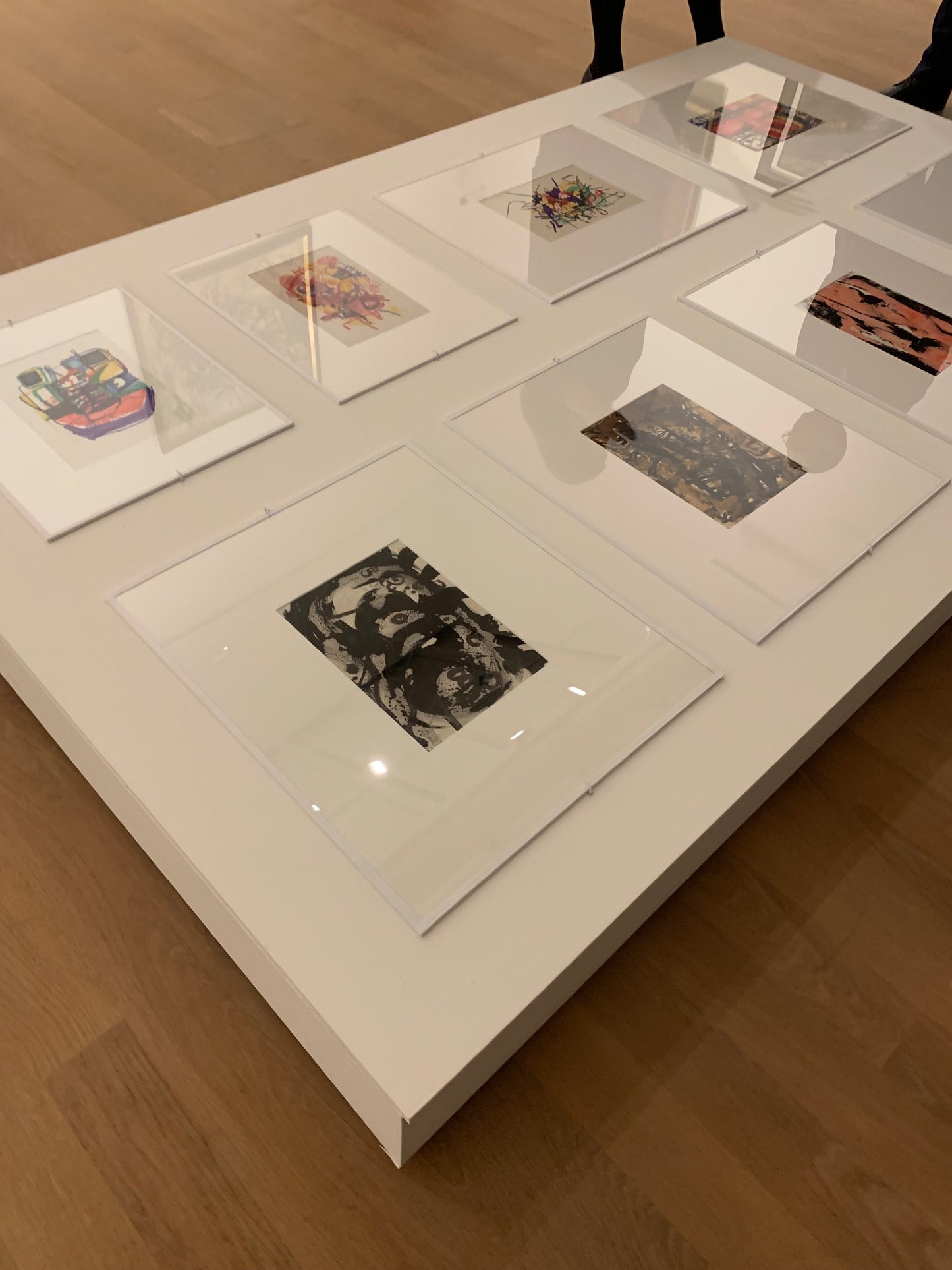 Anja Decker, pittura astratta gestuale a tempera su carta, anni ’50 – 29,5 x 21 cm