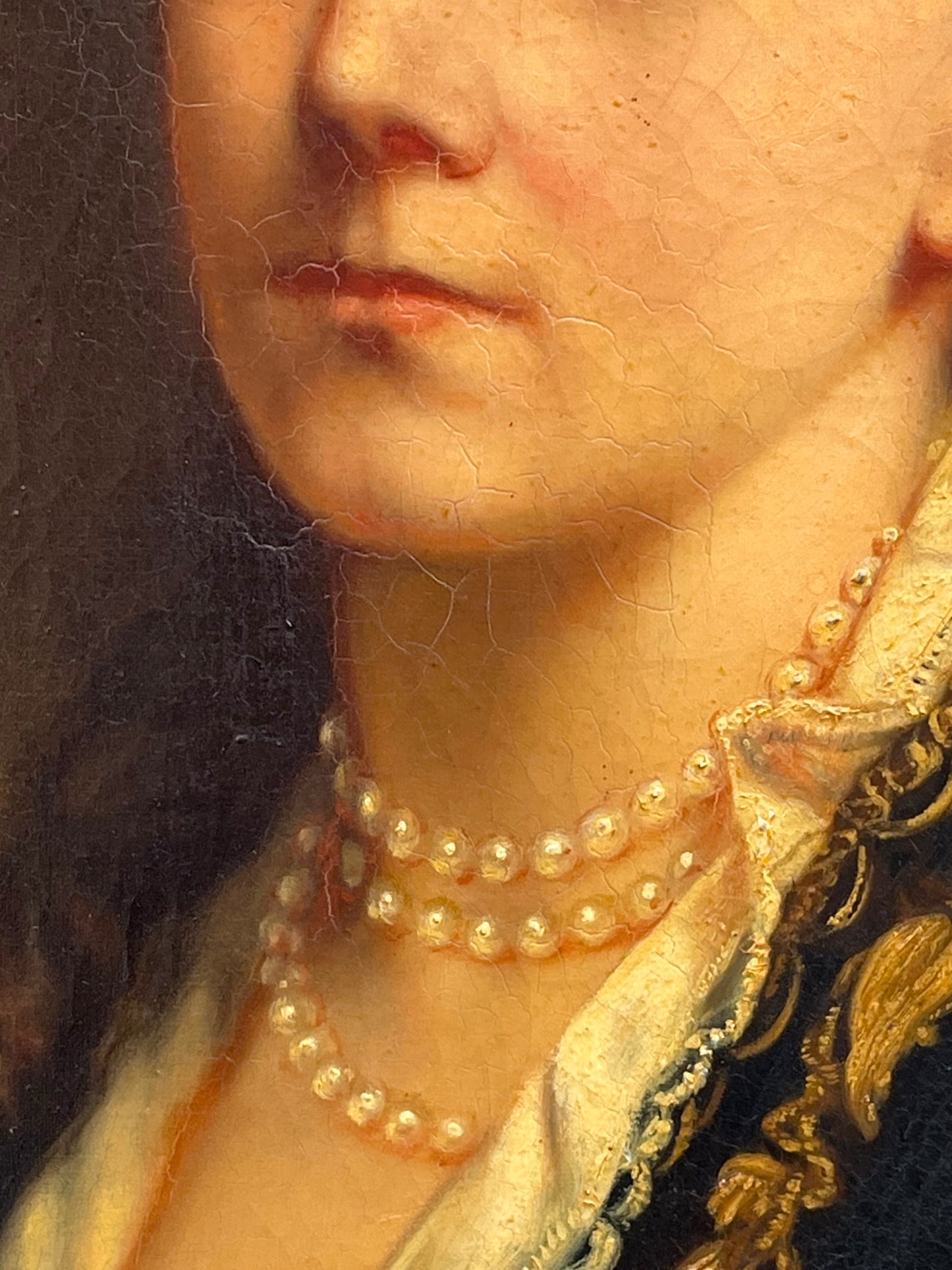 Ritratto di giovane donna in costume balcanico di influenza ottomana, firmato Emma Sterrer, ca. 1880
