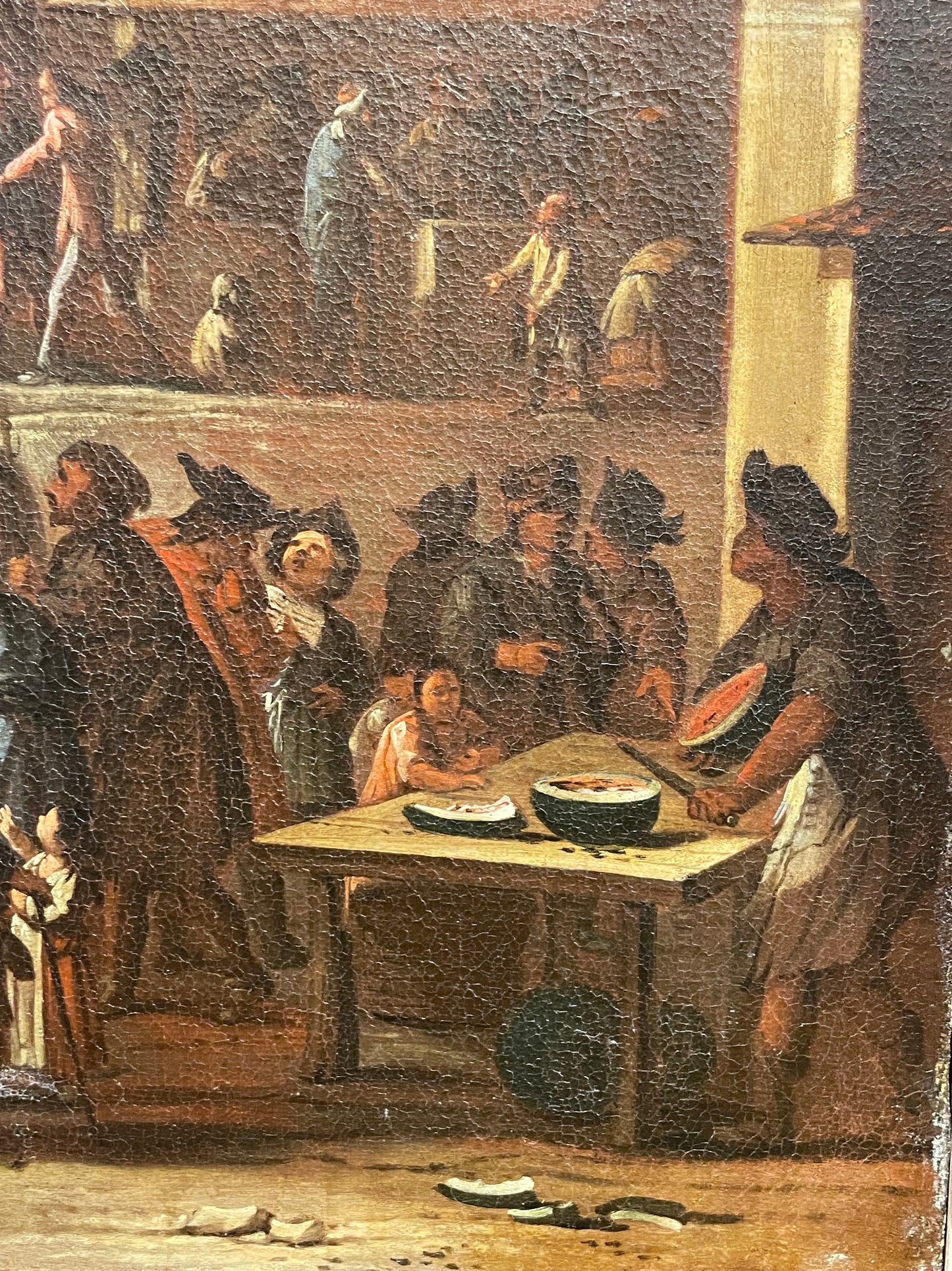 Ciarlatano con serpenti in una piazza di Roma, Bamboccianti, XVII secolo
