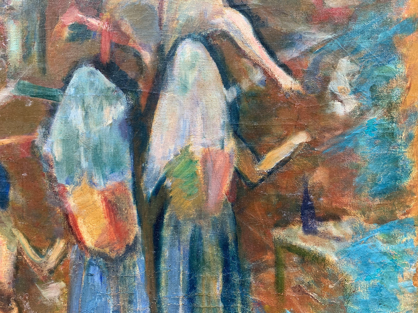 Tin Florias, Danza di Corfù, artista greco del XX secolo tra Grecia e Parigi, Cm 130 × 103