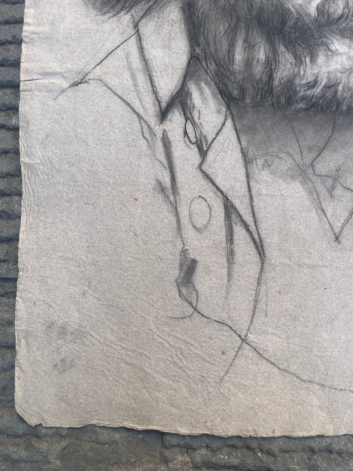 Ritratto di un uomo con la barba di epoca Risorgimentale, metà del XIX secolo.