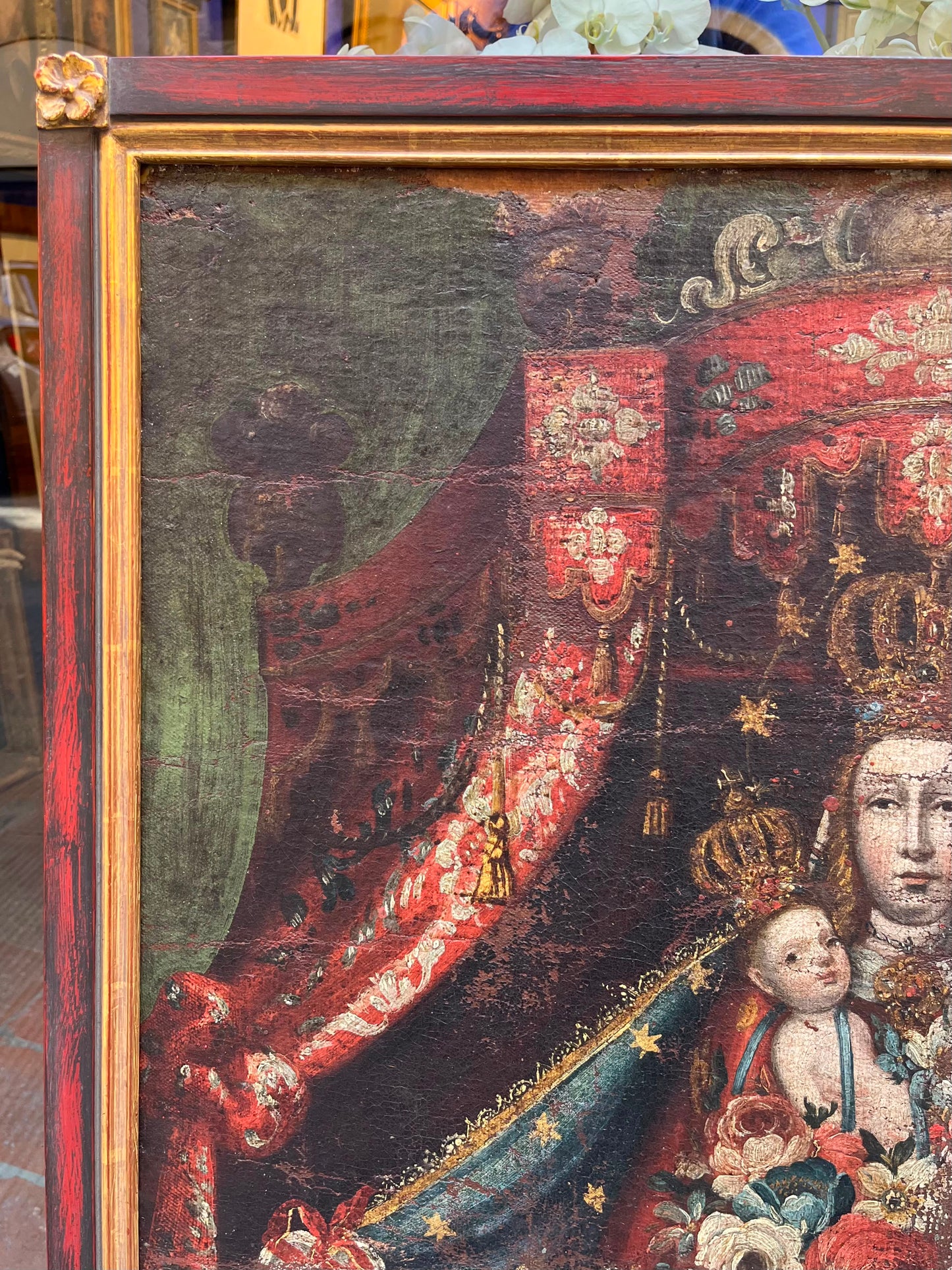 Madonna dell’Apocalisse con ex voto a cuore. Vicereame del Perù, arte coloniale, XVIII secolo