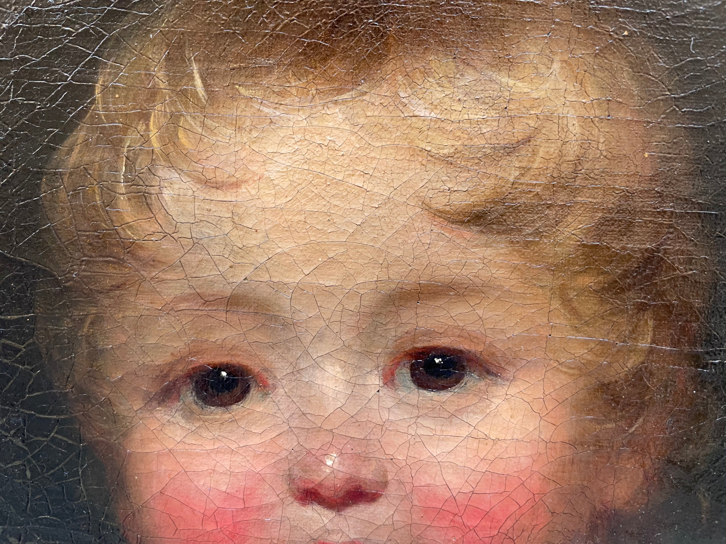 Ritratto di madre e figlio, scuola inglese, Regency 1815-1820, firmato James Green