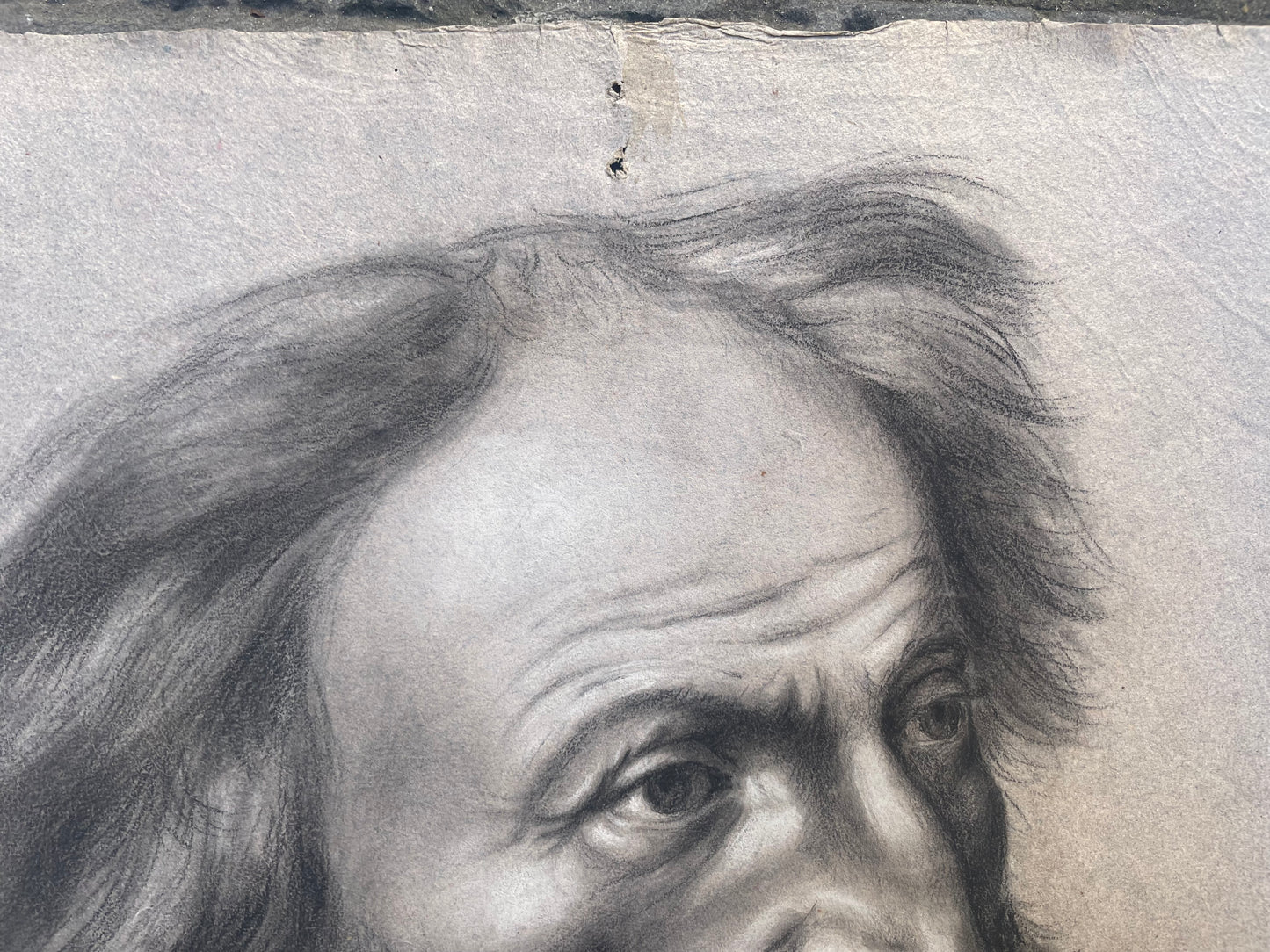 Ritratto di un uomo con la barba di epoca Risorgimentale, metà del XIX secolo.