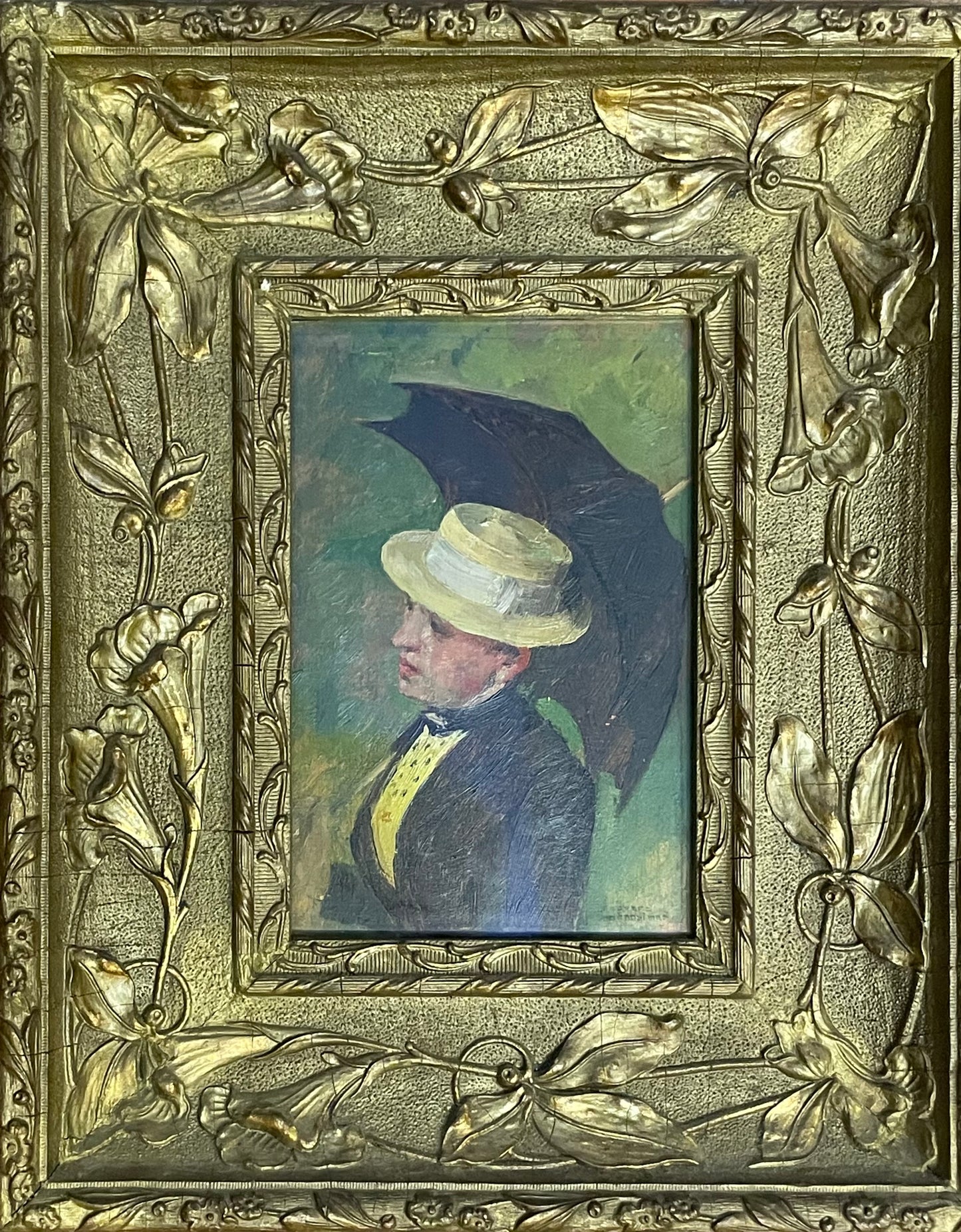 Gustav Magyar Mannheimer, pittore di Budapest a Parigi – Donna con cappello e parasole