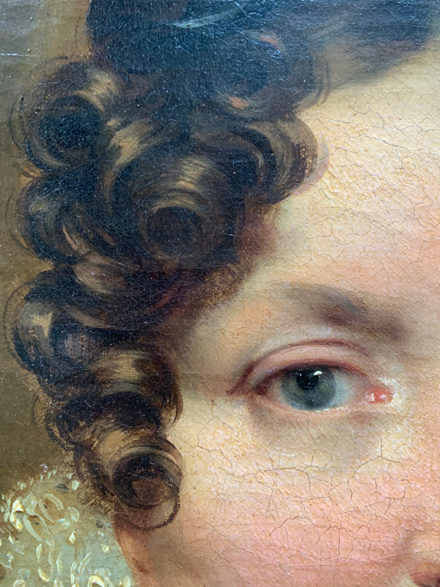 Ca. 1820 Portrait of a Woman. Léon Cogniet (1794-1880, Paris), attributed.