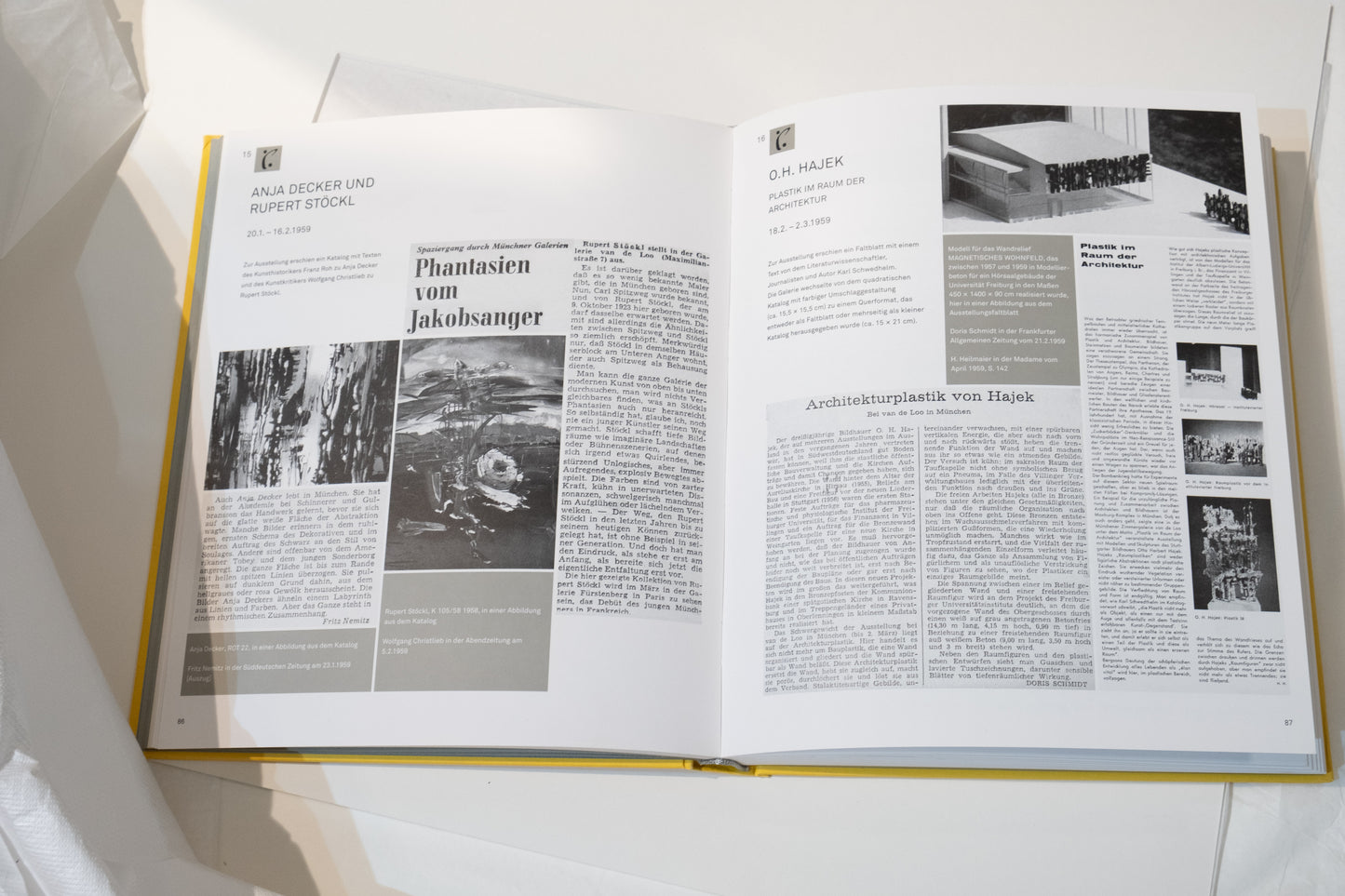 Anja Decker, Pittura informale astratta su carta, Monaco di Baviera, fine anni '50