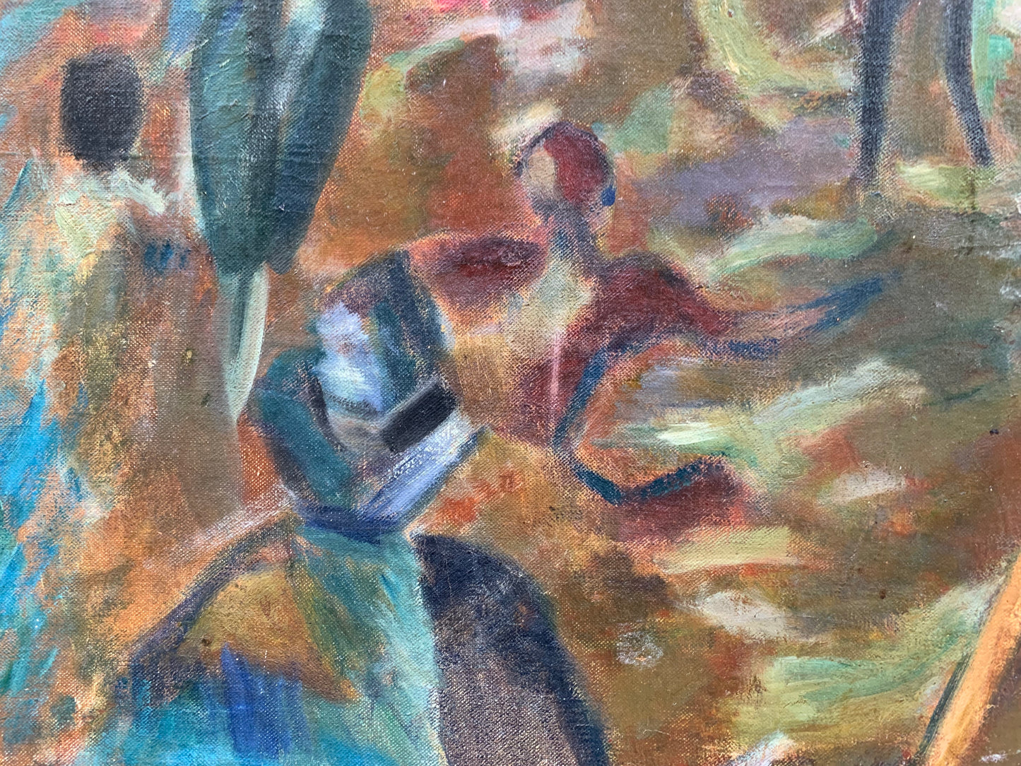 Tin Florias, Danza di Corfù, artista greco del XX secolo tra Grecia e Parigi, Cm 130 × 103