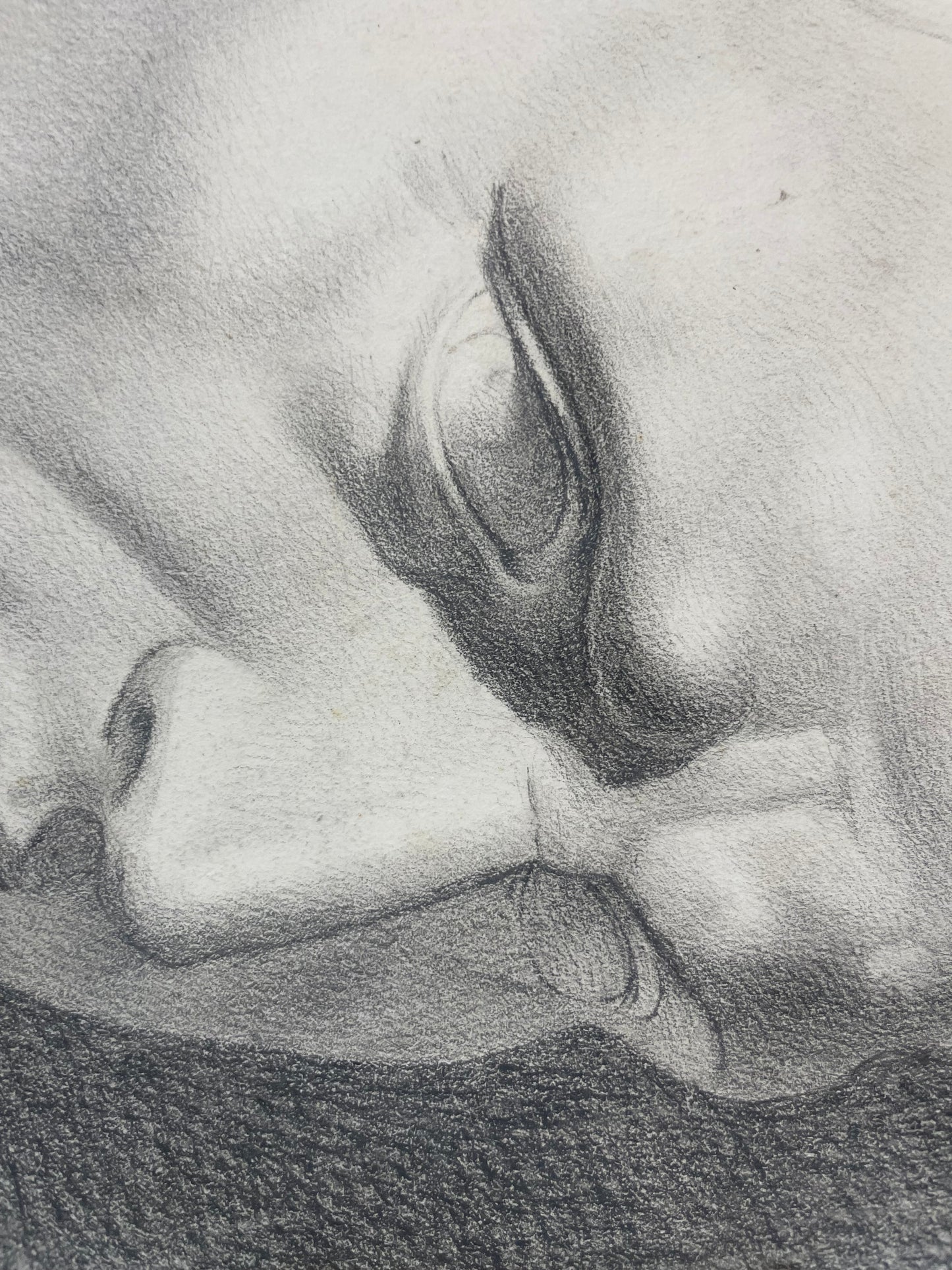 Academic Study of the Roman Bust, Tuscan School, 44 × 34 cm