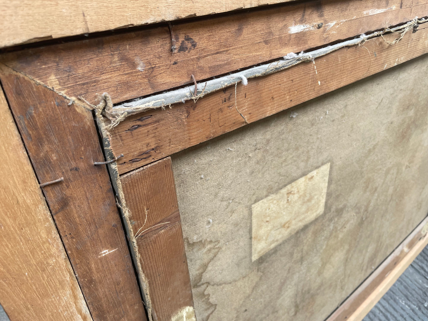 Subacqueo con cernia sotto una barca - Metà del XX secolo. Cm 99 x 74